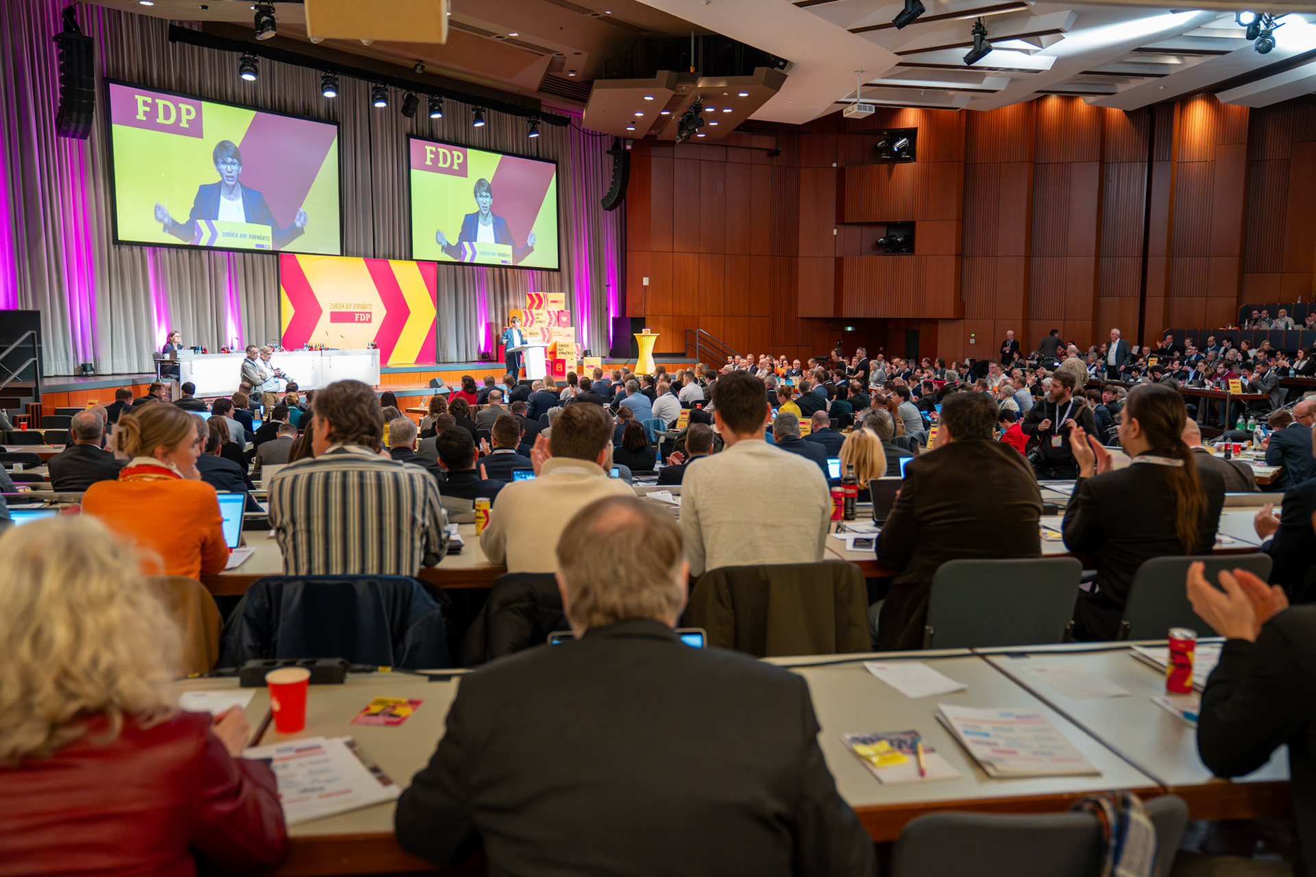 Am 5. Januar 2026 in Fellbach. Landesparteitag der FDP in der Schwabenlandhalle Fellbach.