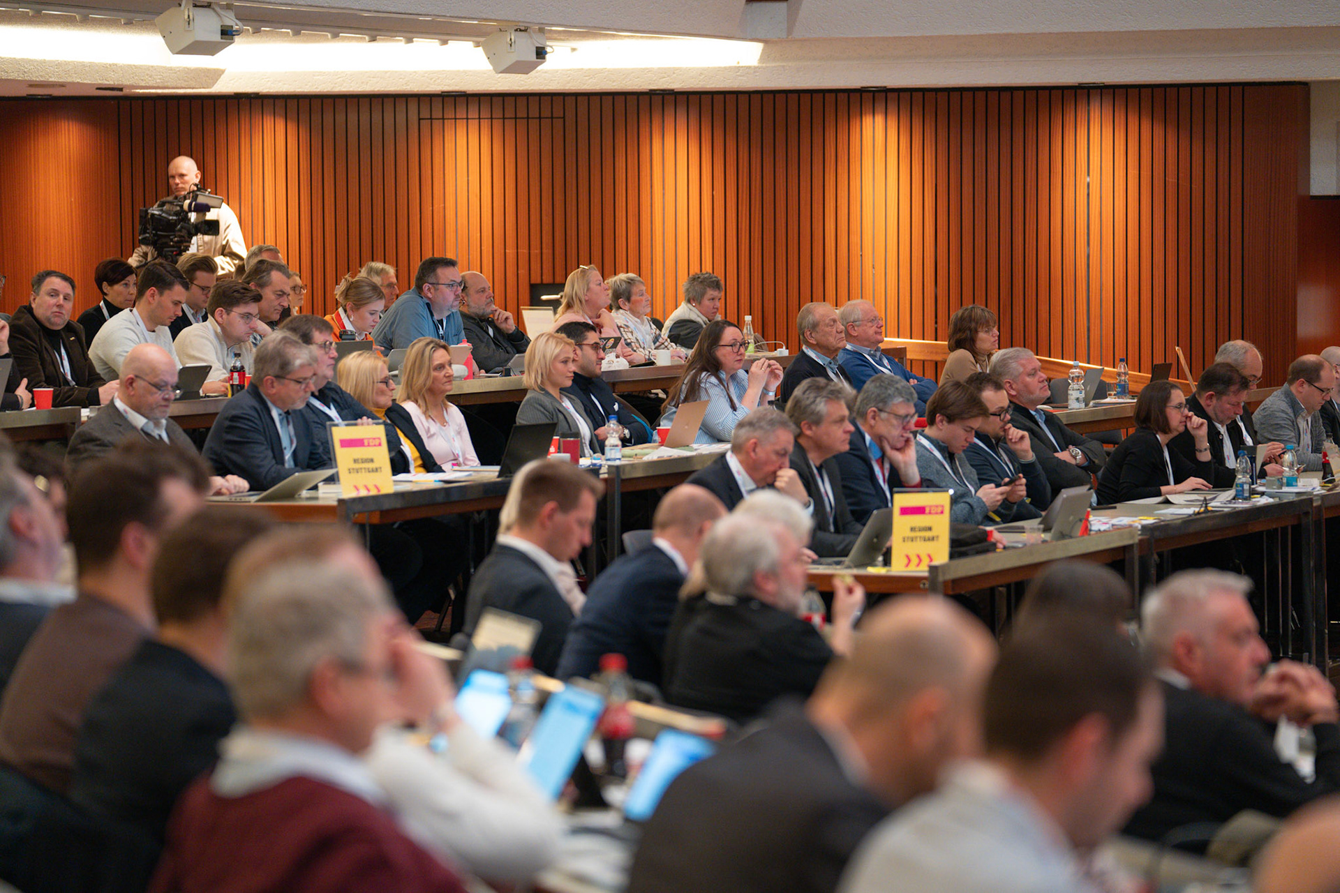 Blick in die Delegiertenreihen