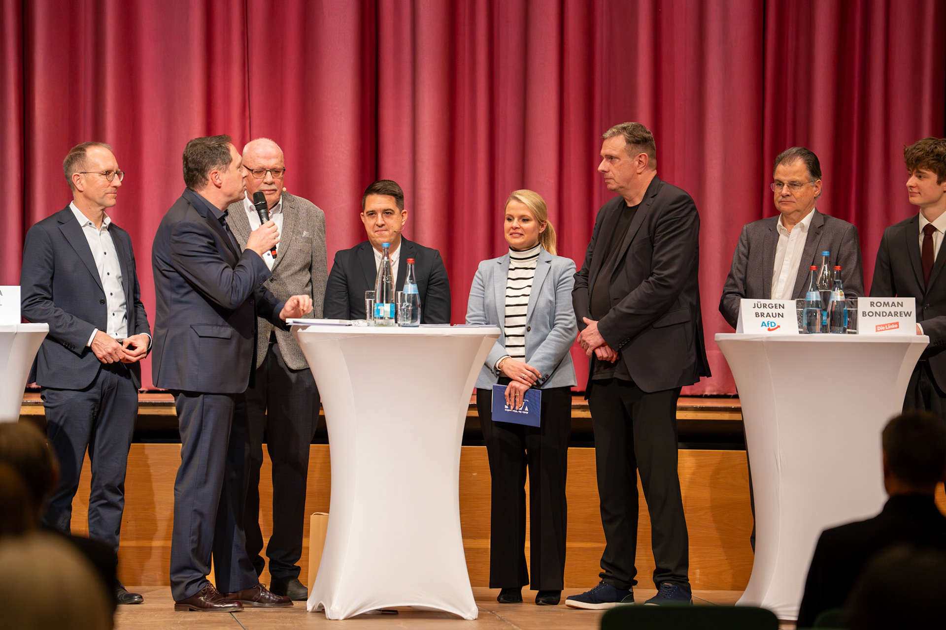 Am 4. Februar 2026 in der Hermann-Schwab-Halle in Winnenden. Podiumsdiskussion zur Landtagswahl in Baden-Württemberg vom VDS (Verband der Selbständigen Winnenden).