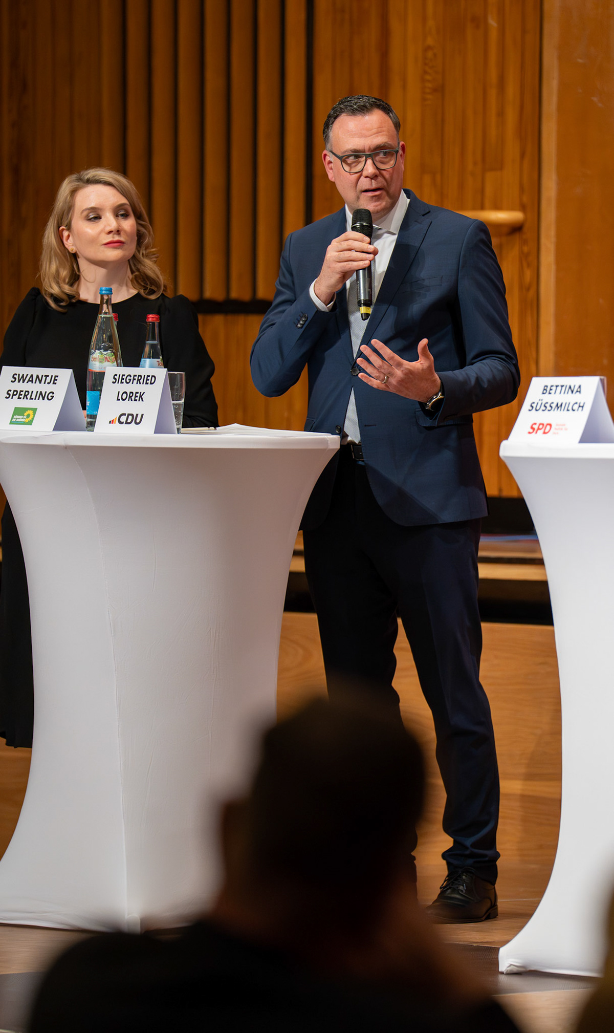 Swantje Sperling MdL und Staatsekretär Siegfried Lorek MdL