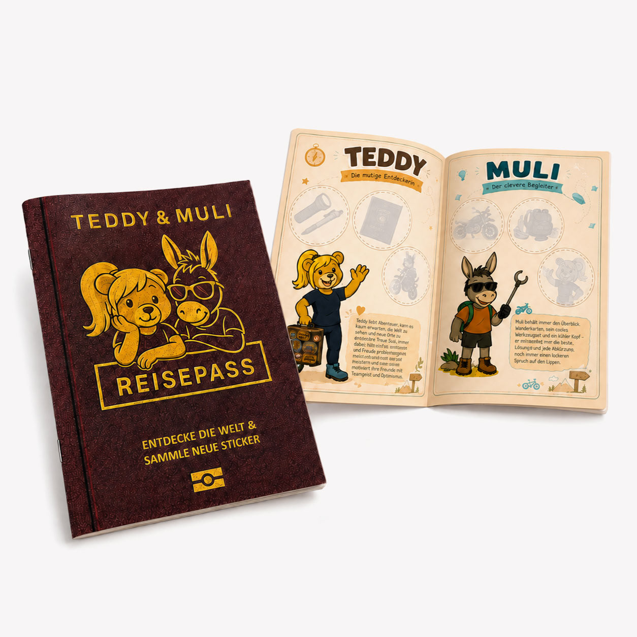 Reisepass als Stickersammelheft | 4,00 €