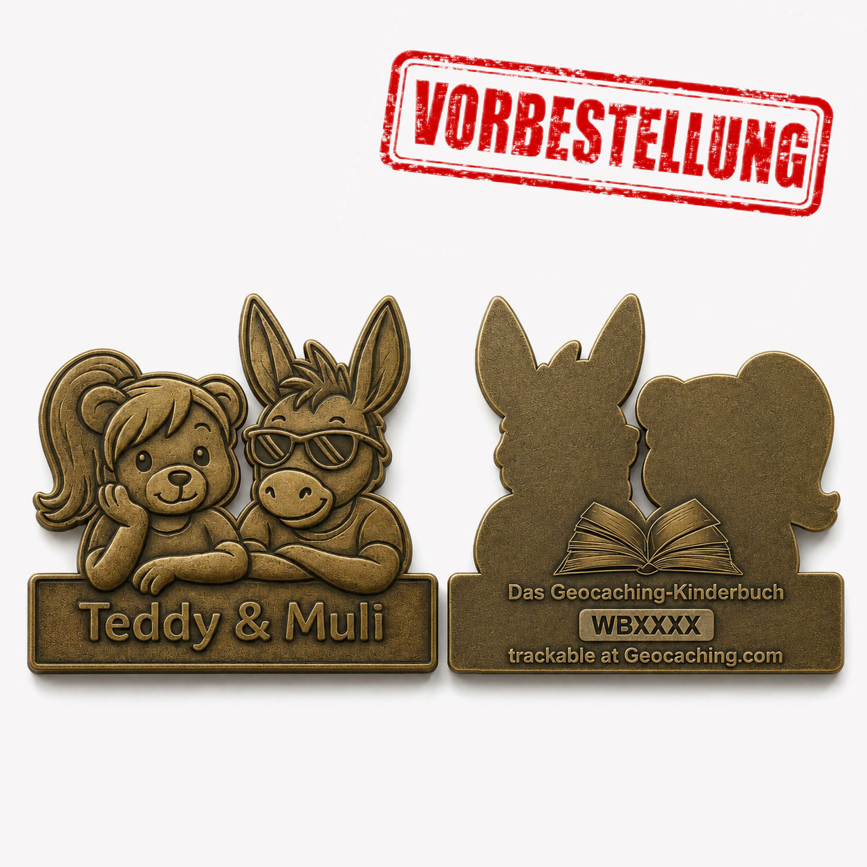 Geocoin "Teddy & Muli" | 18,00 €