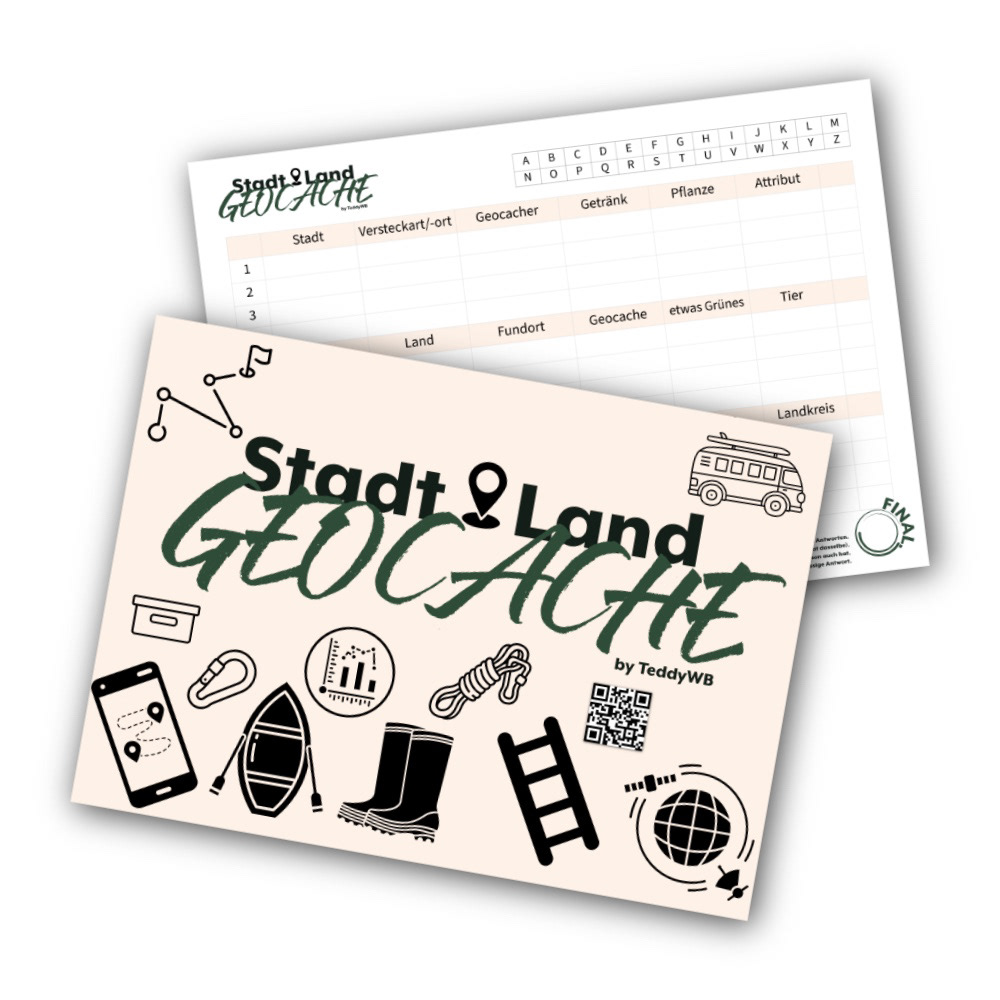 Stadt-Land-Geocache Block-Spiel I 9,00 €