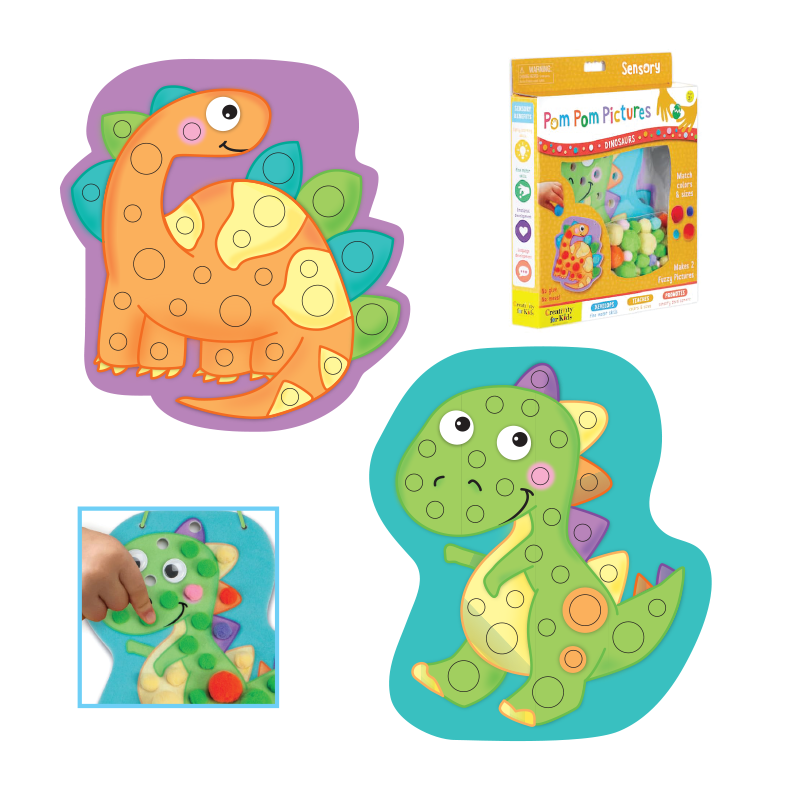Creativity for Kids Pom Pom Pictures Dinosaurs