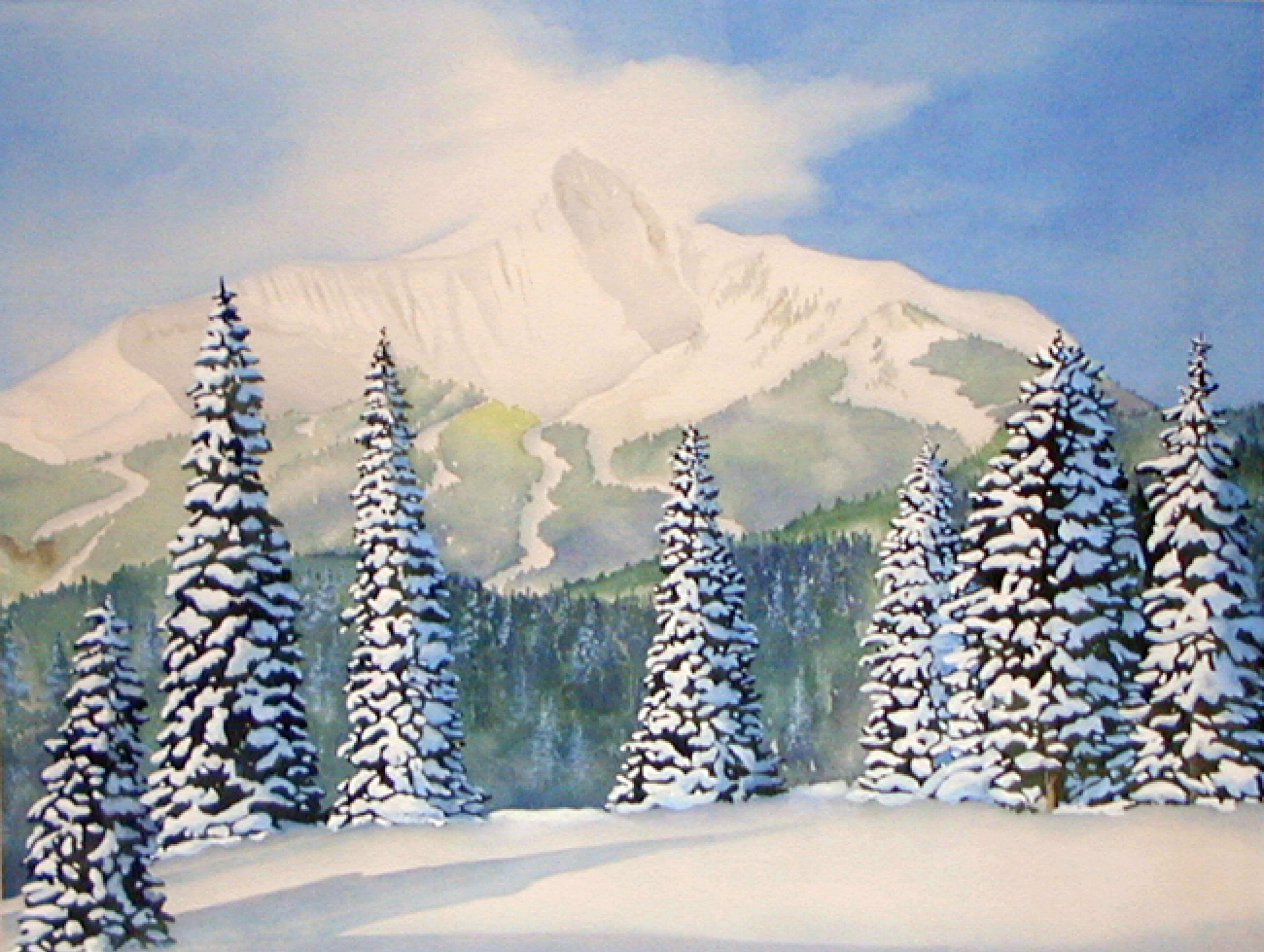 Lone Peak - Big Sky Montana 24x36