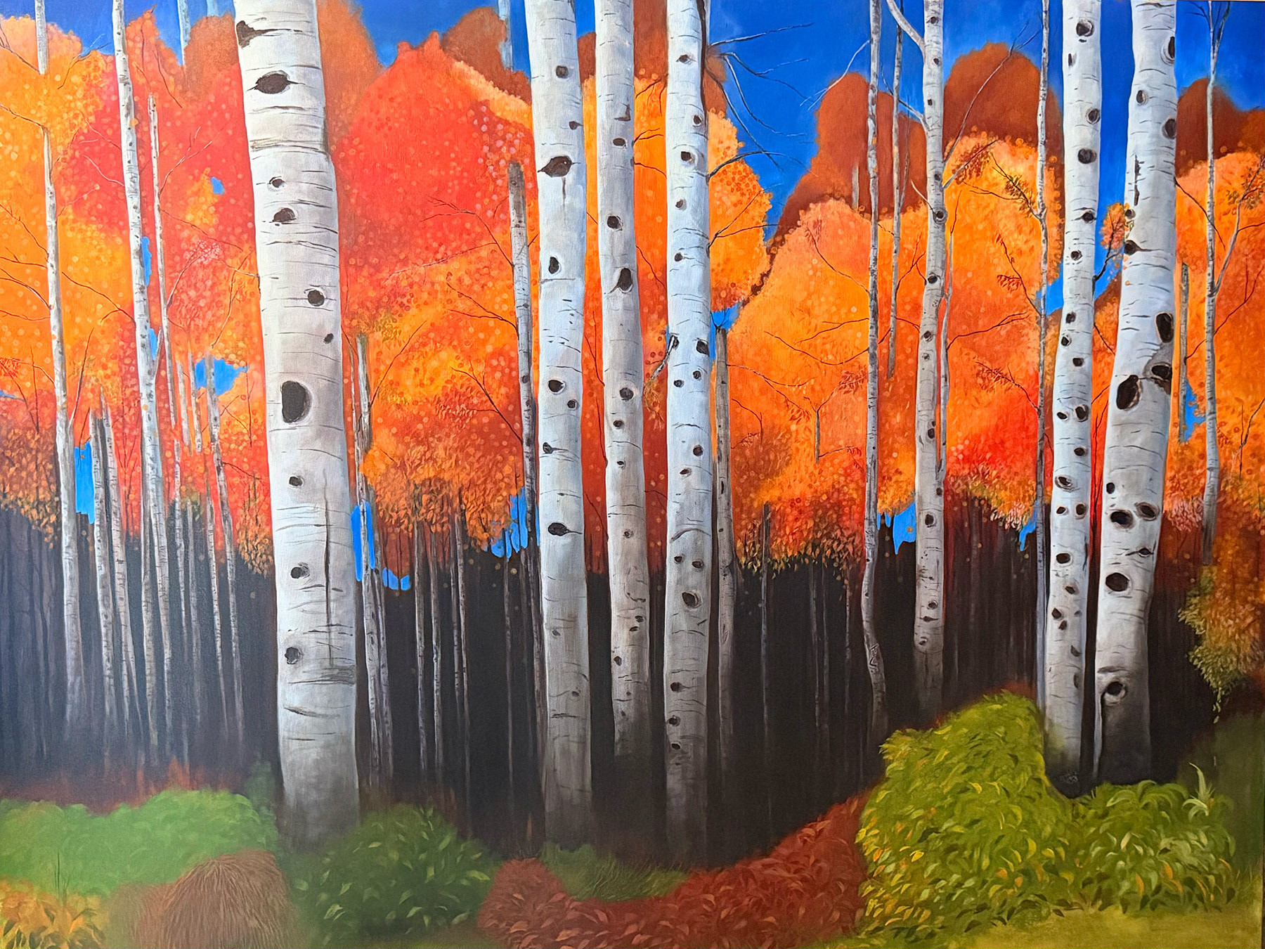 Neon Aspens 45x36
