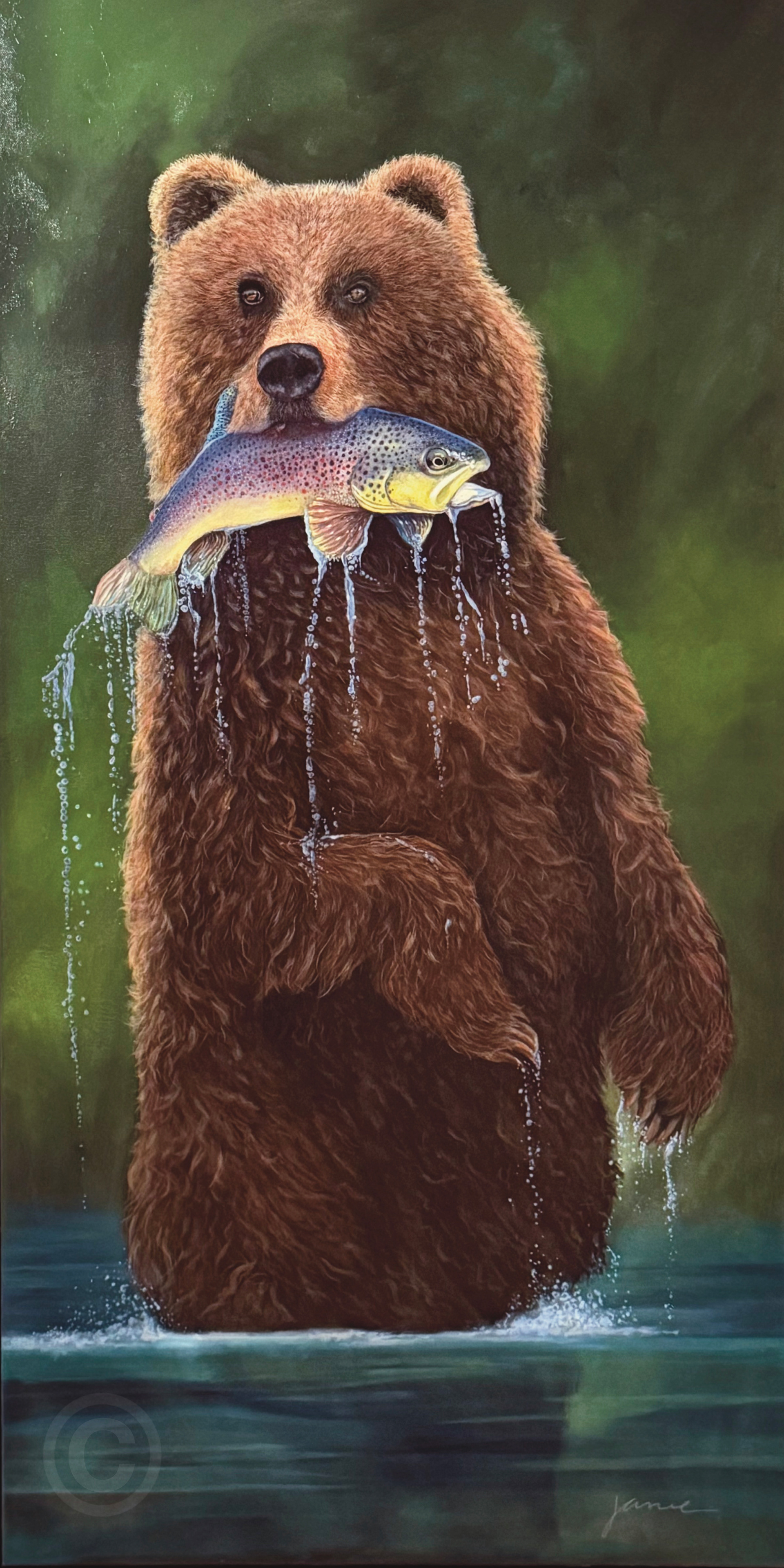 Fish On! 240x48 Acrylic on Gallery Wrapped Canvas