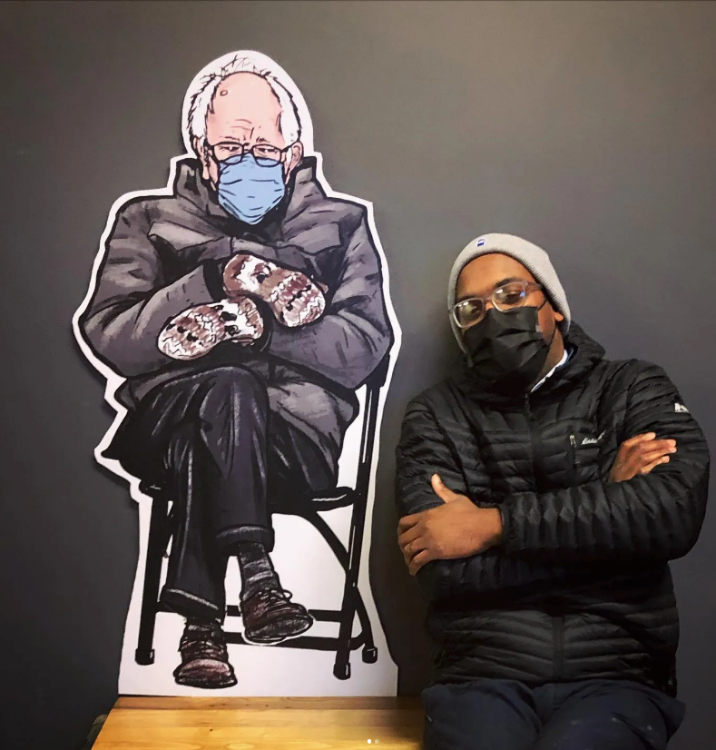 Full Sized Bernie Sanders Standees to put around Roc and give to Photographers to also spread the love
