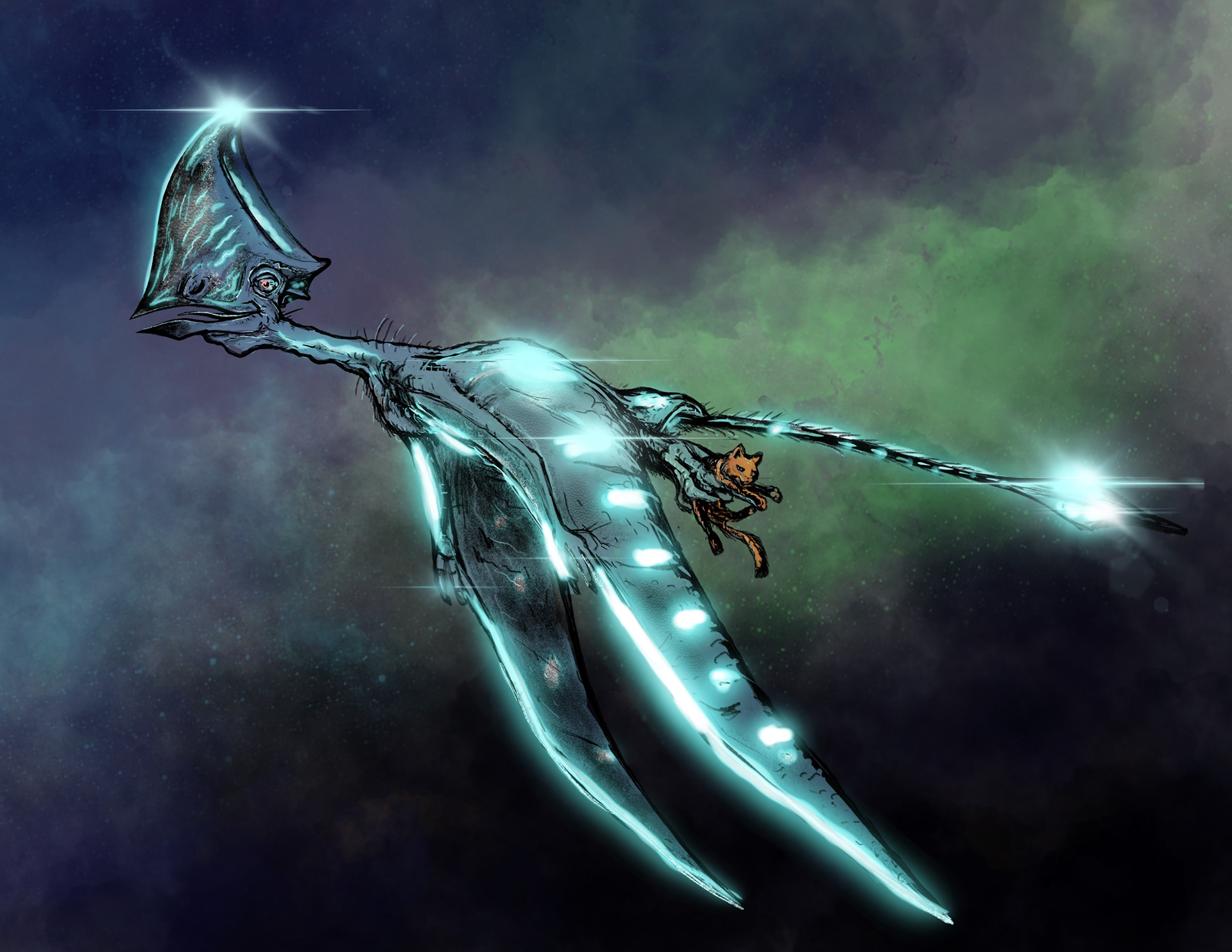 Cryptid's of the World Book Illustration.