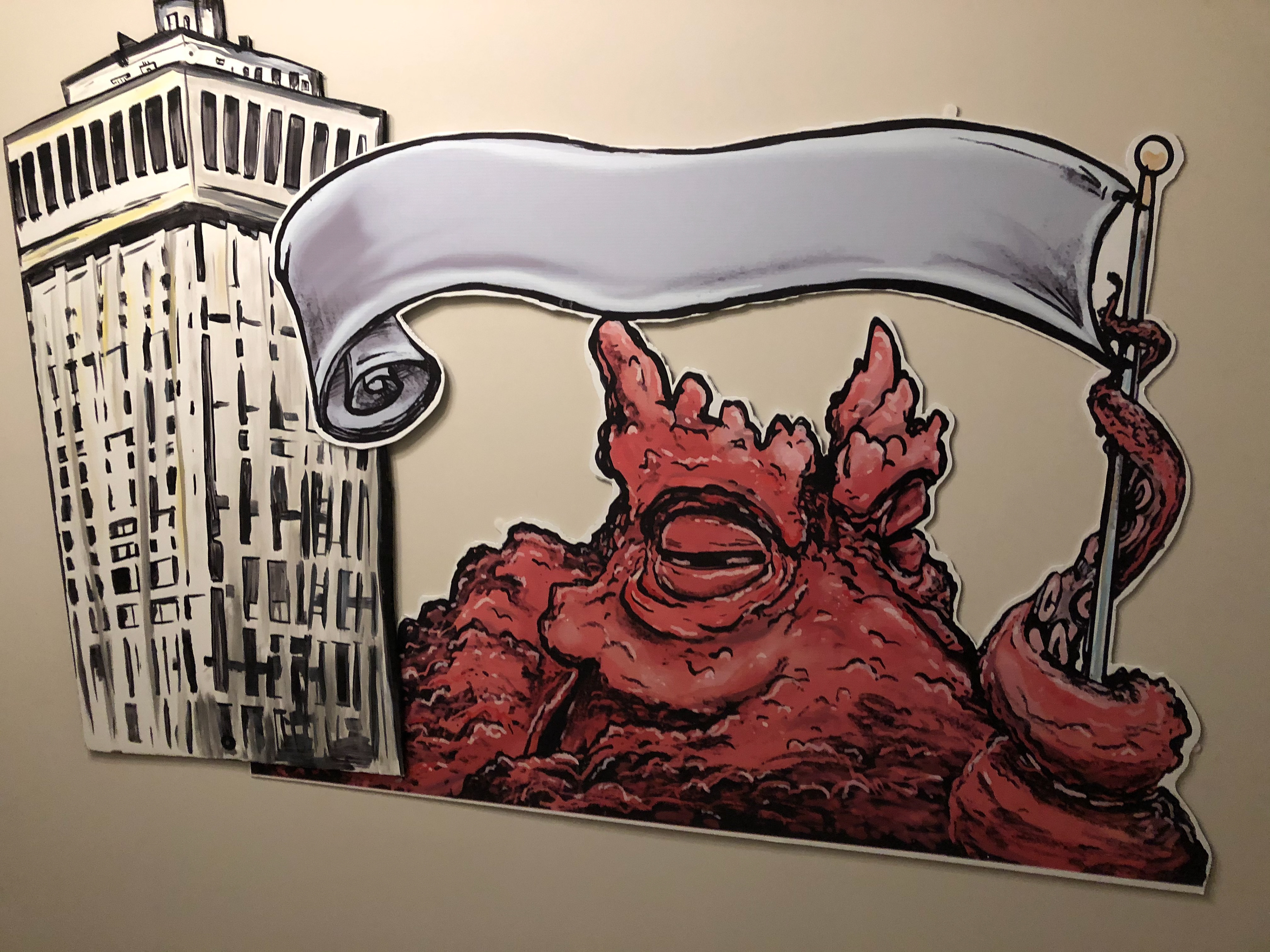 Portion of 125ft long installation.