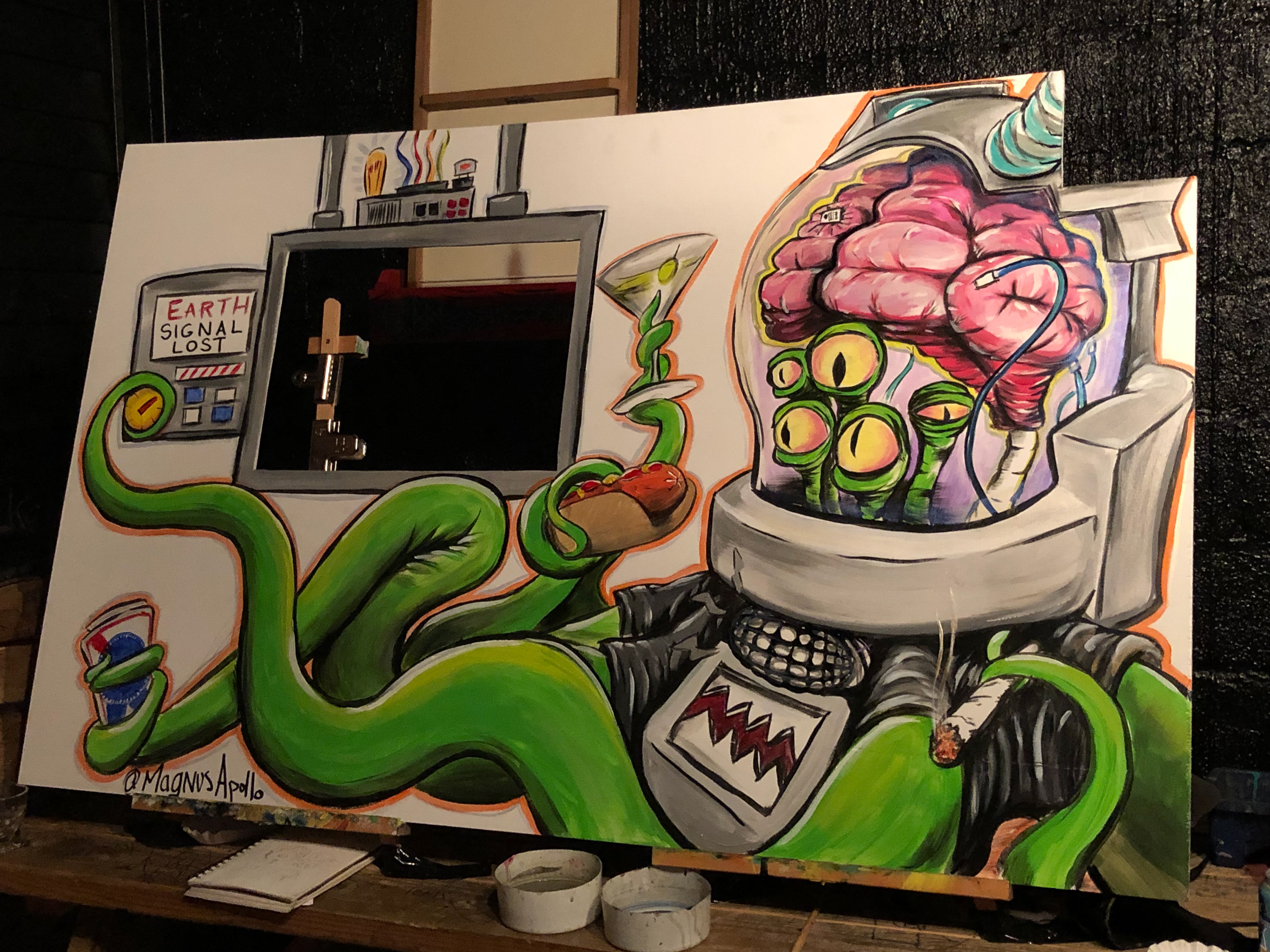 Sponsored by PBR to create a mural for their NY State Art Mural project.