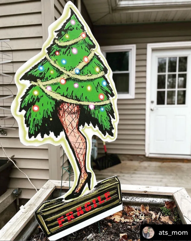 Custom Fun Xmas trees to put around the city (and also sell to pay rent)