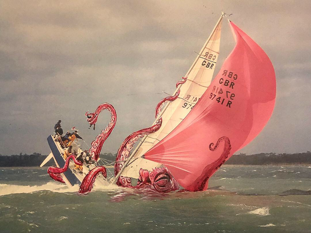 Commission for the crew in this boat for anniversary gift.