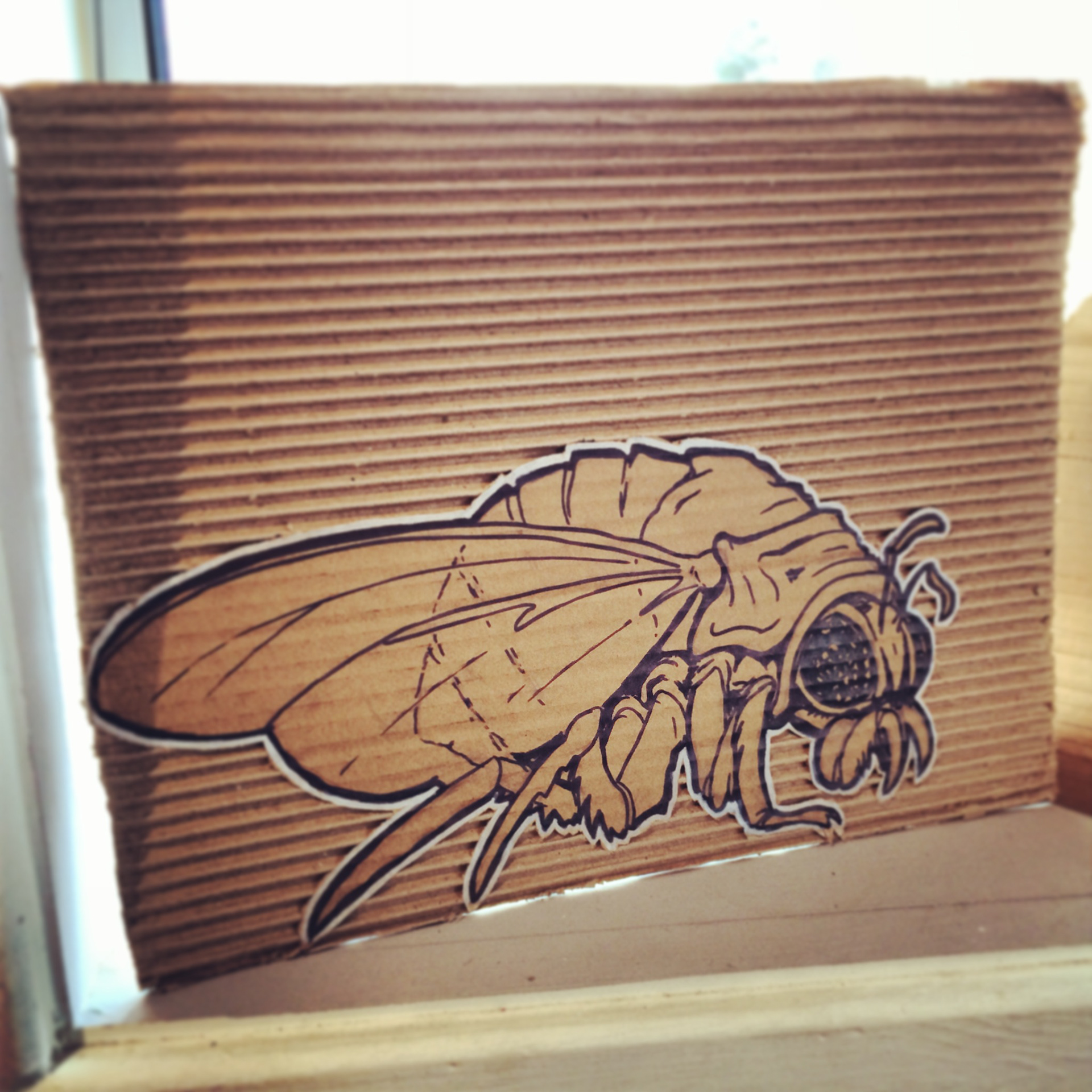 GreenBiology Art Commission (one of 35 various hand drawn bugs)