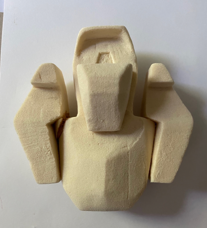 The beginning stages-sculpting PU foam