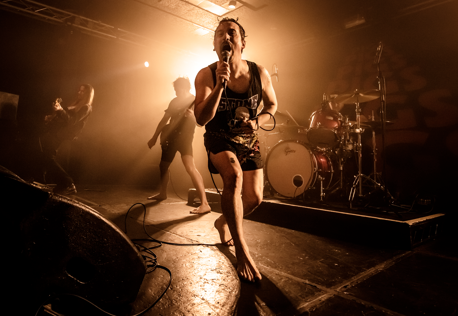 Pigs x7 performing live at the Wedgewood Rooms, Portsmouth.