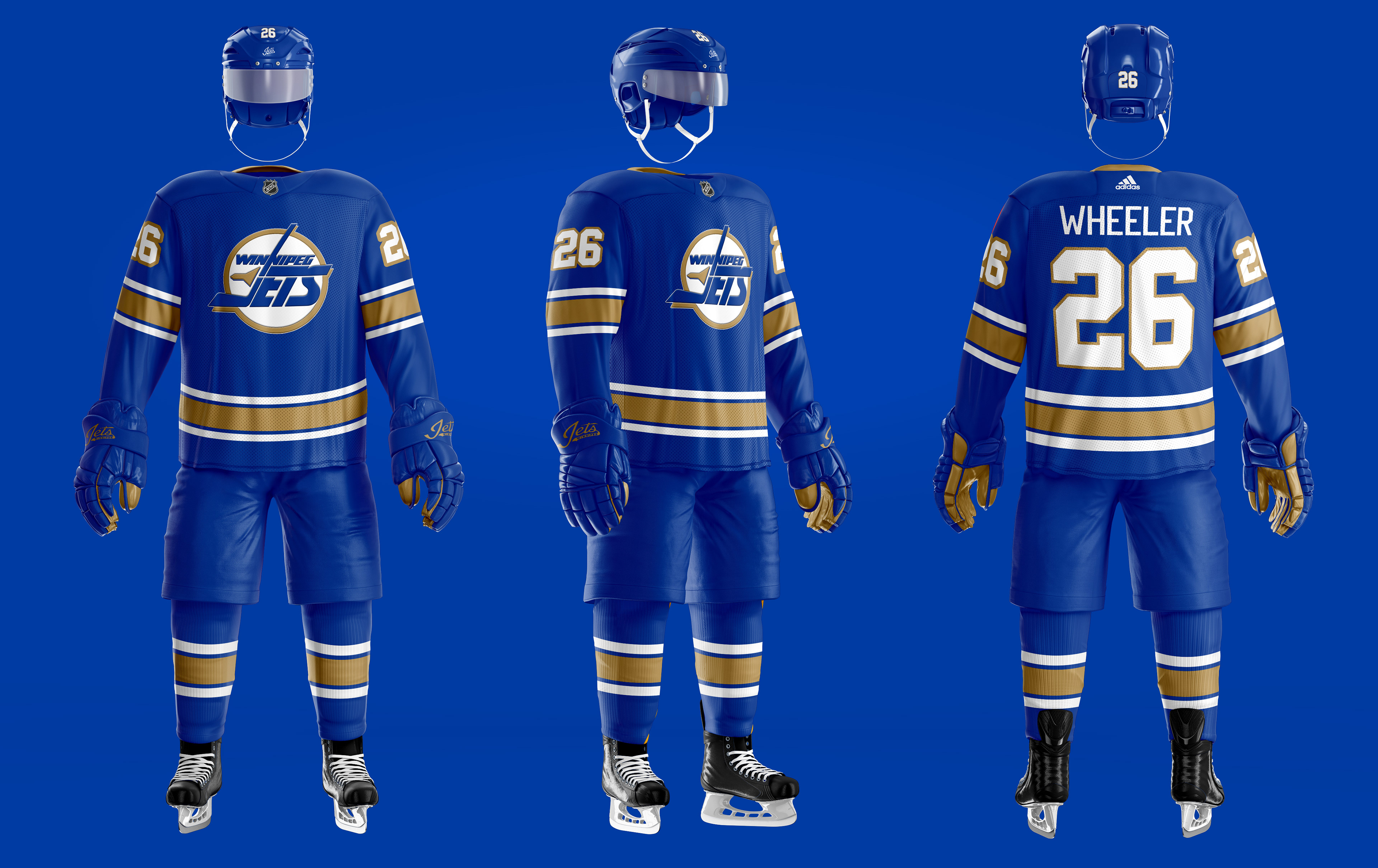 Full Hockey uniform concepts for the NFL Patriots and Eagles. : r