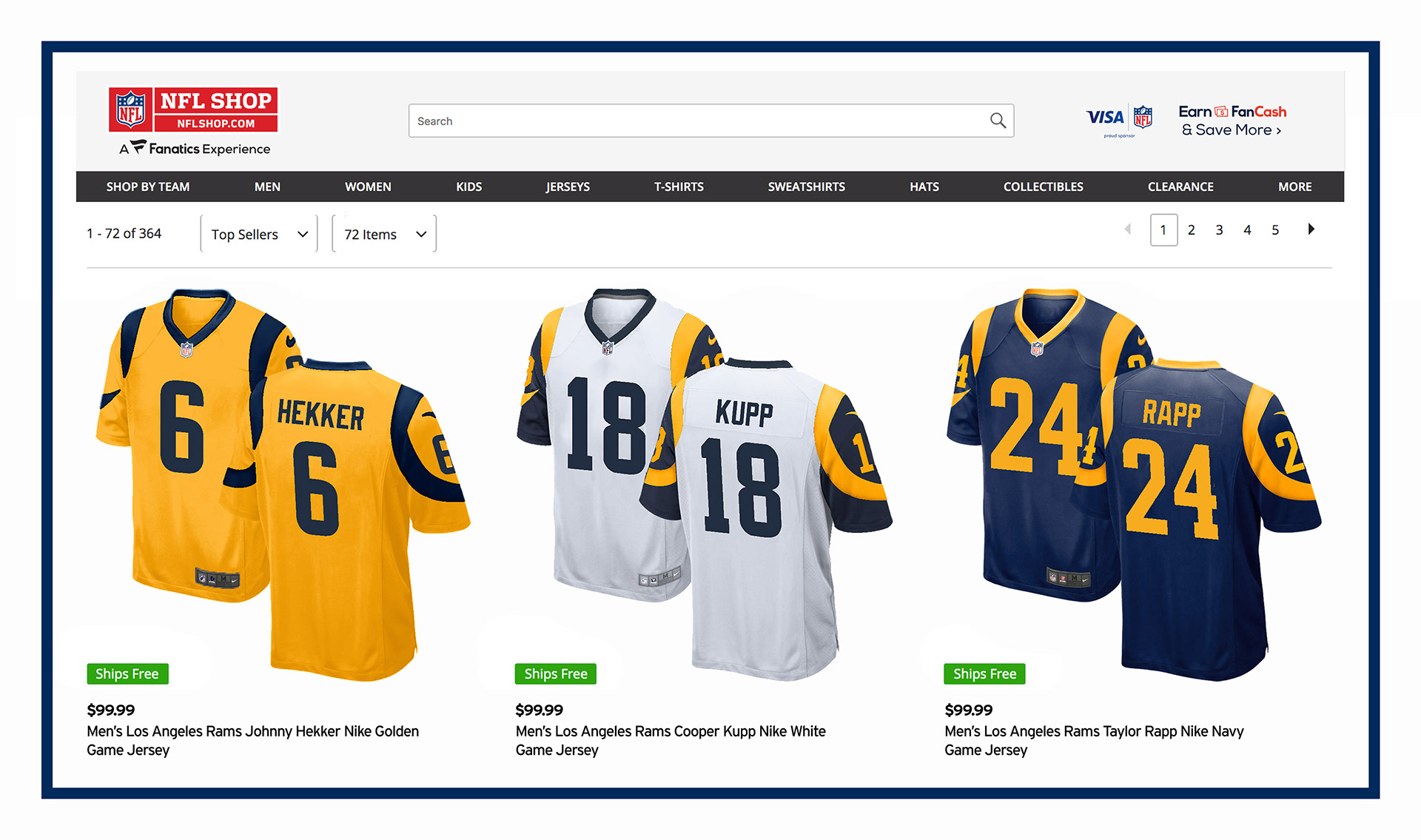 Los Angeles Rams Basketball Jerseys - ShopperBoard