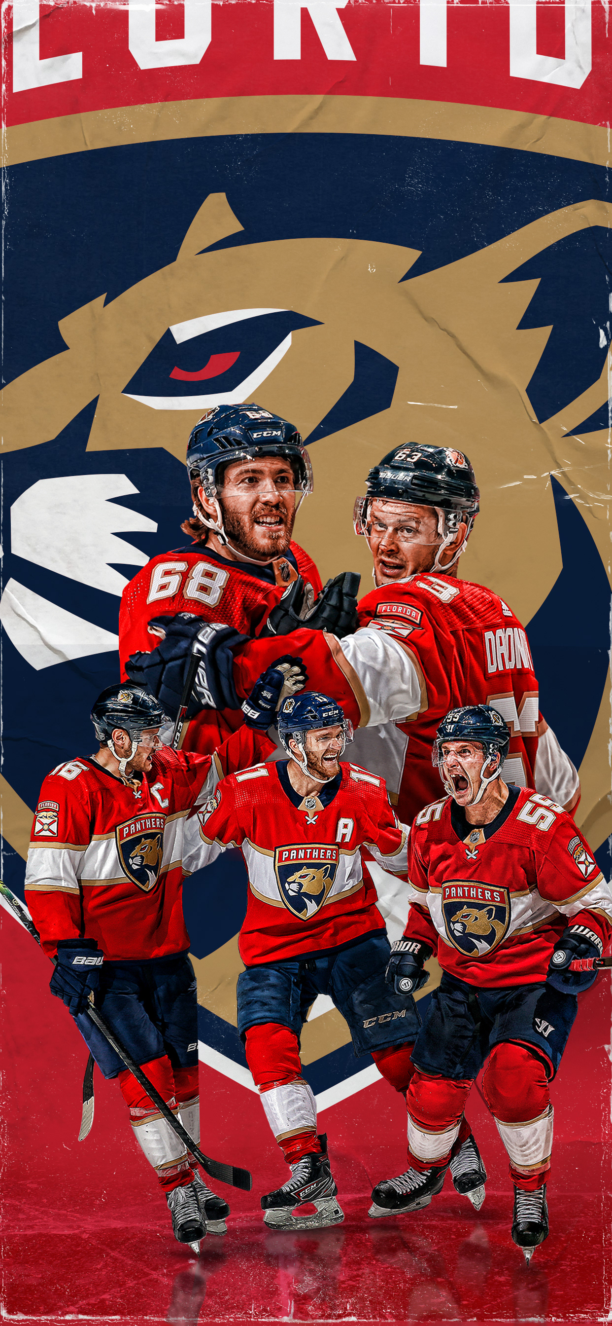 Florida Panthers (NHL) iPhone 6/7/8 Lock Screen Wallpaper