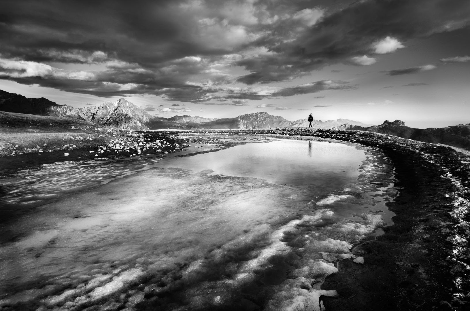 Le Grigne dal crinale del Monte San Primo. Lombardia, Italy.