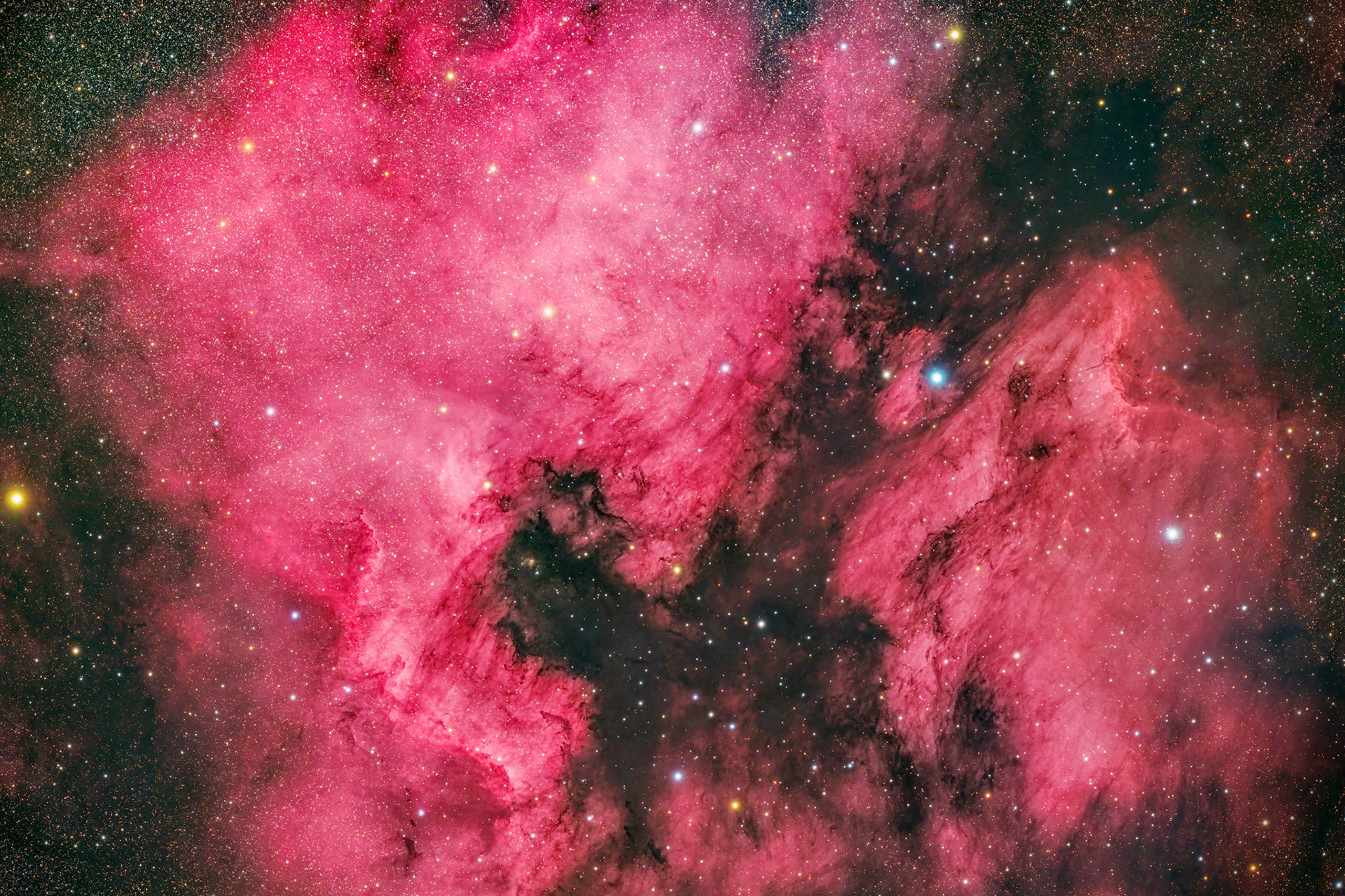 North America and Pelican Nebula