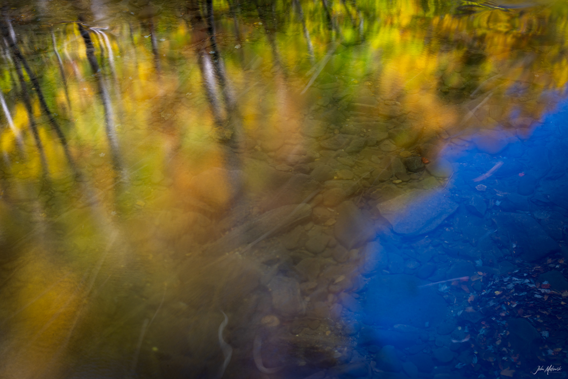 Placid creek near Tom Branch Falls, Great Smoky Mountains National Park