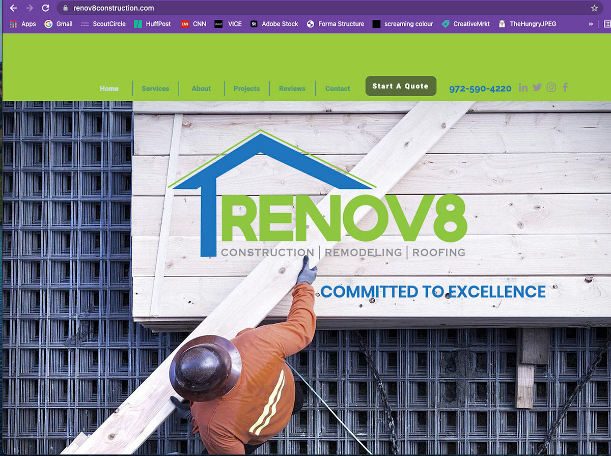 Website homepage