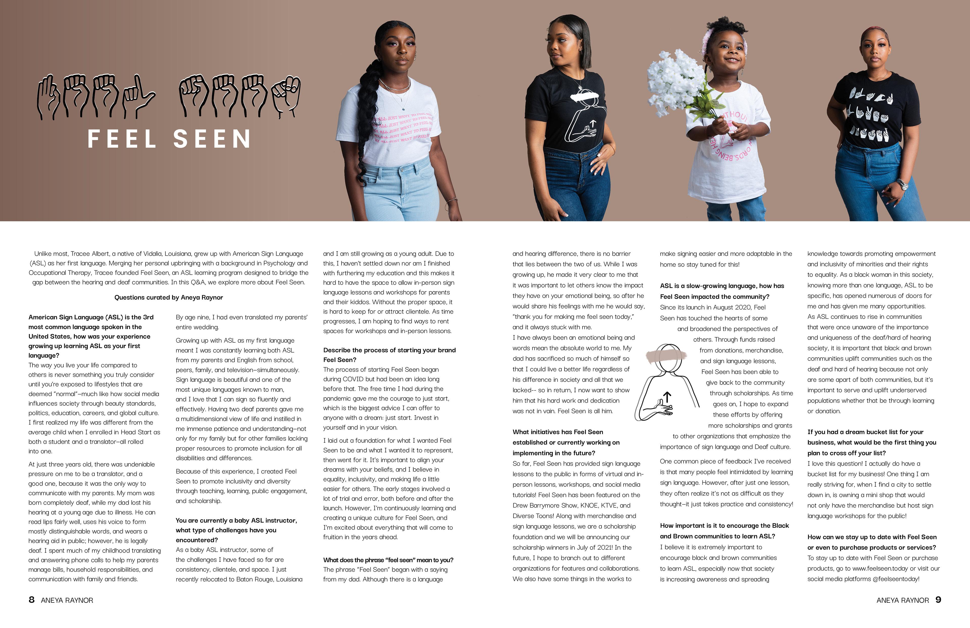 Senior Sample Magazine | Feel Seen Spread