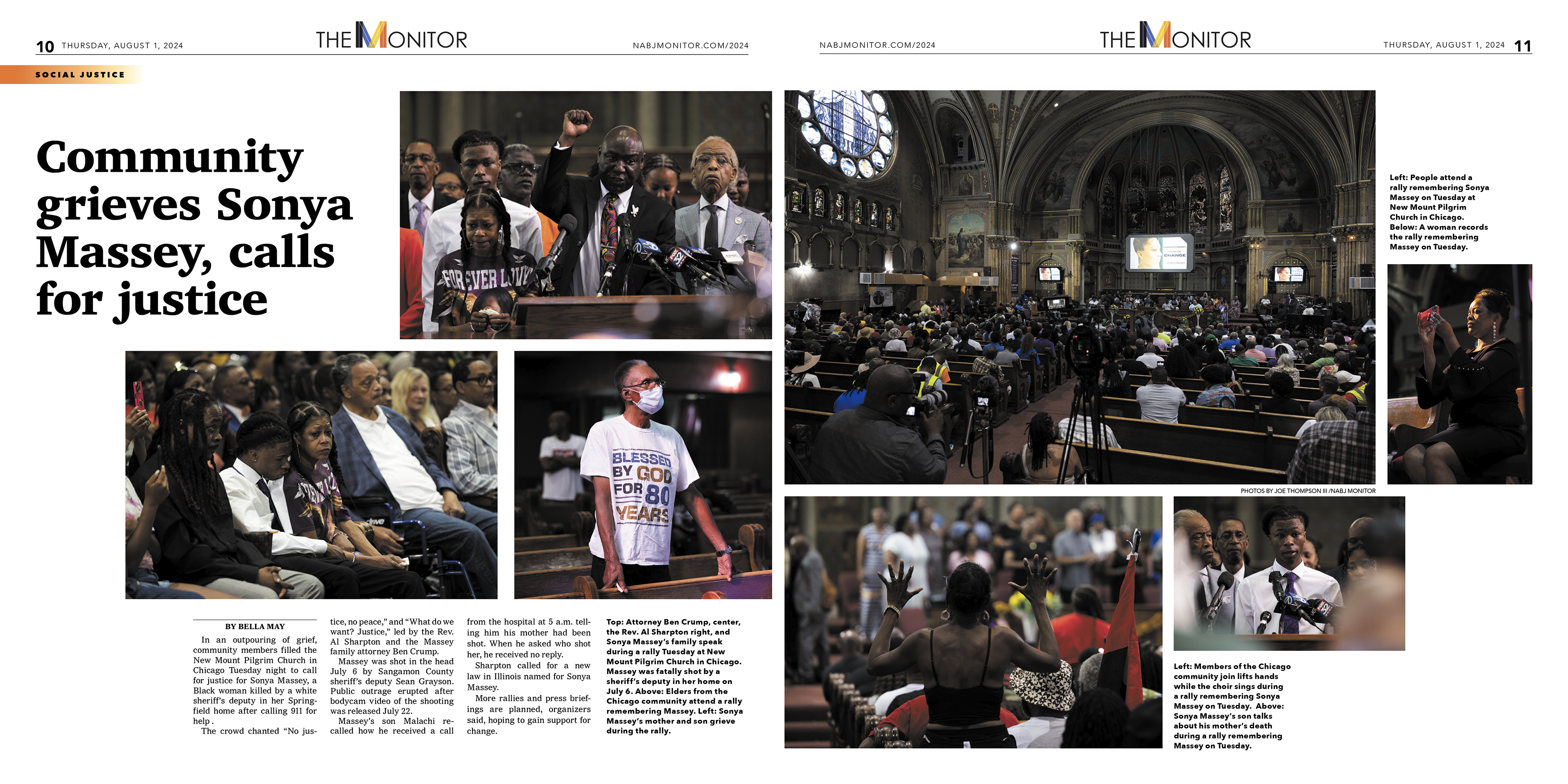 The Monitor | Sonya Massey double truck 