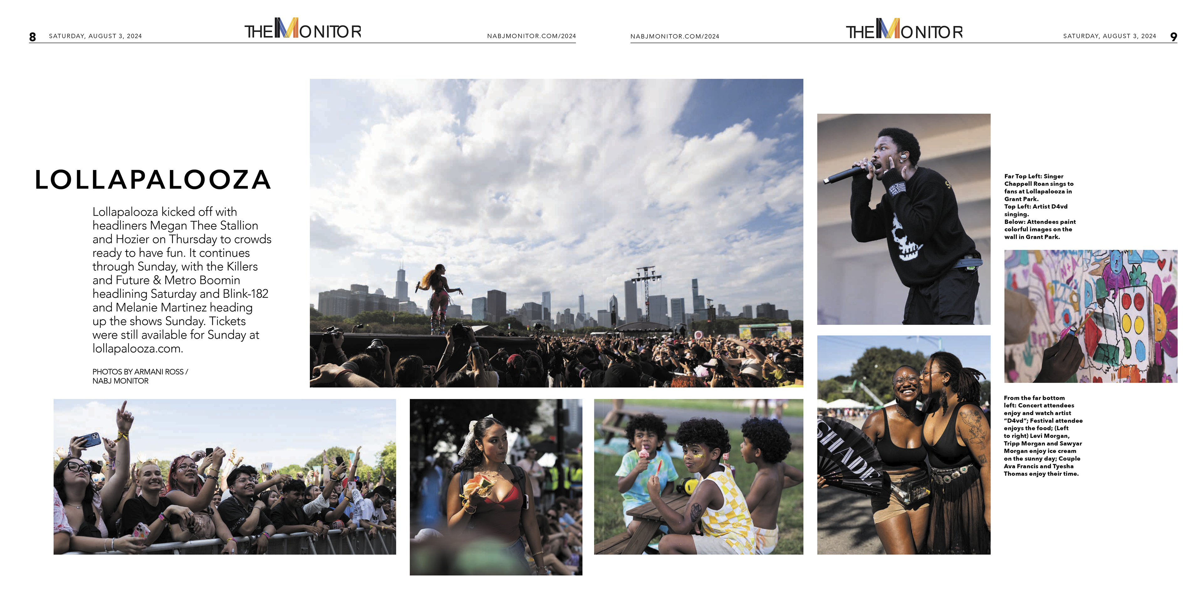 The Monitor | Lollapalooza double truck