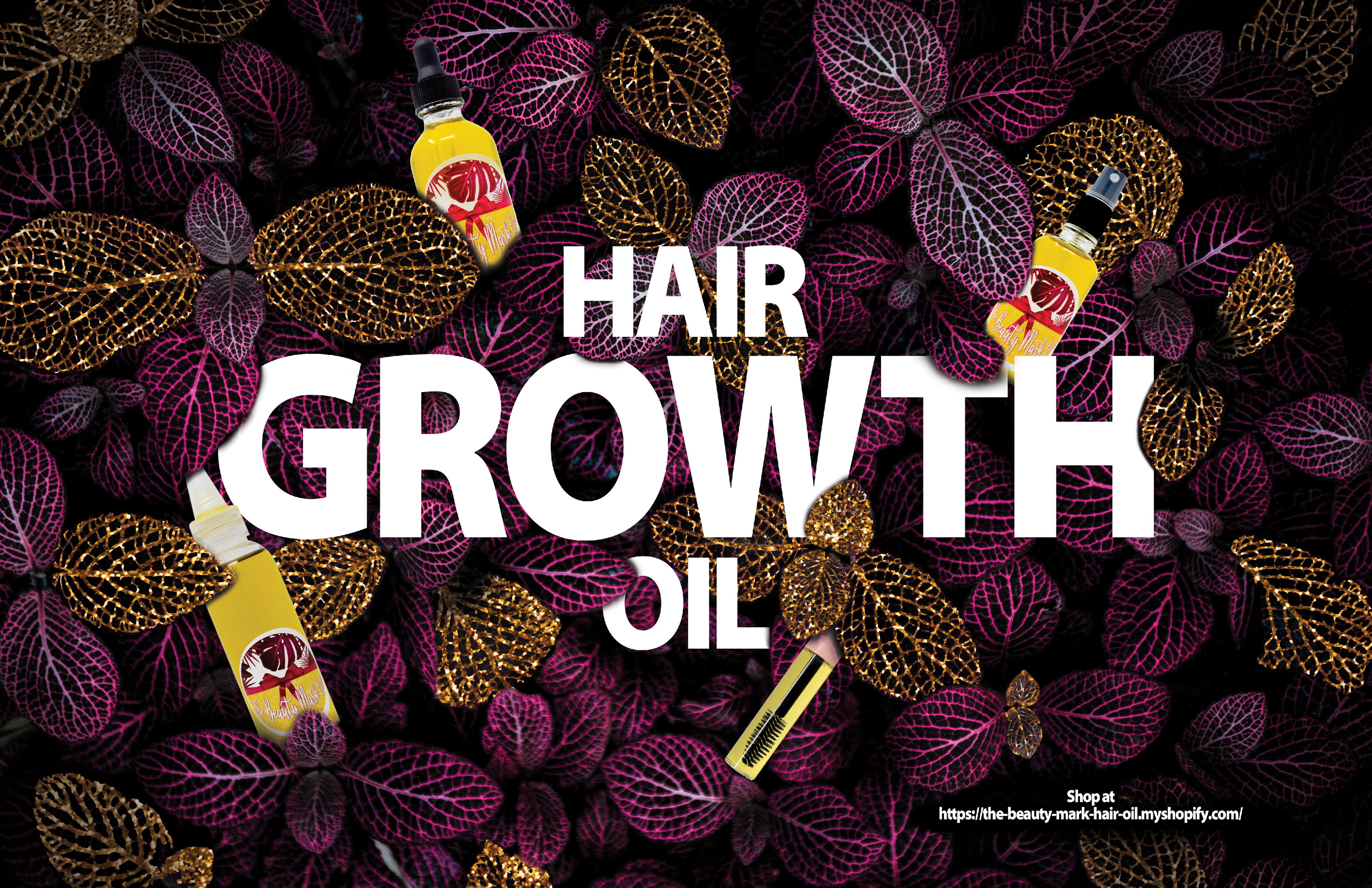 Senior Sample Magazine | The Beauty Mark Hair Oil full page AD
