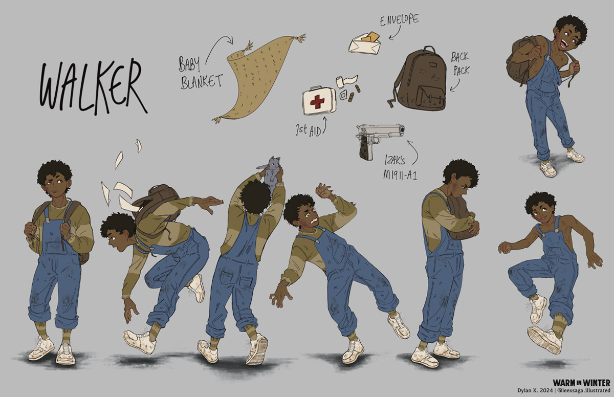 Walker Turn Around. Procreate. 2024.
