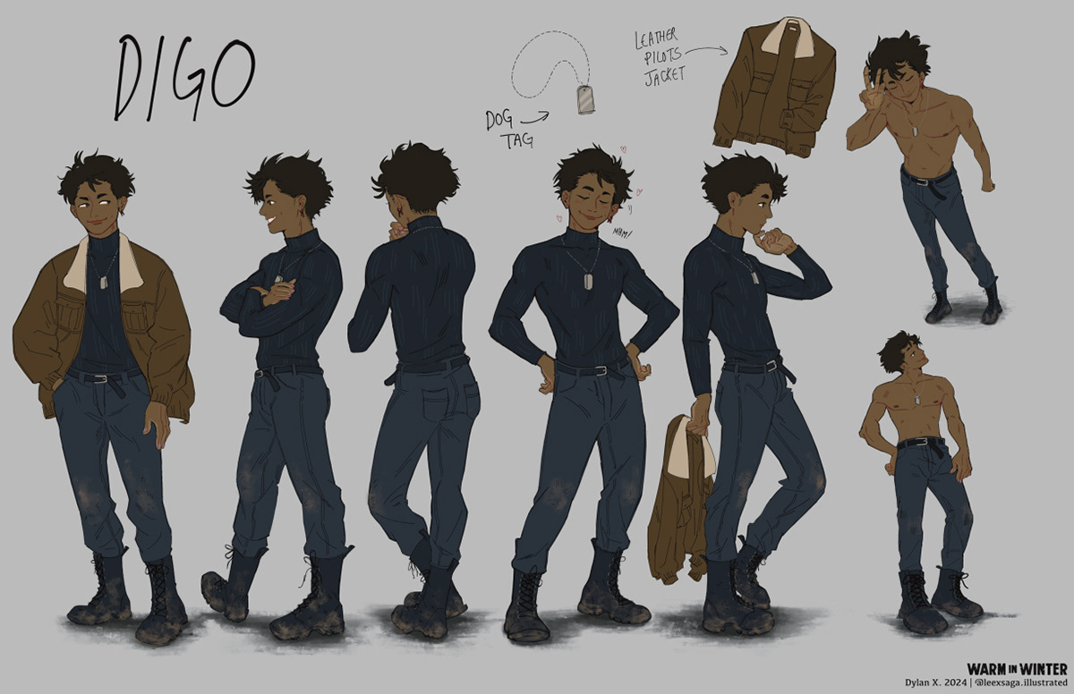 Digo Turn Around. Procreate. 2024.