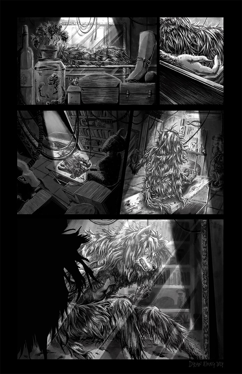 Mangled Subject. Procreate. 2024.