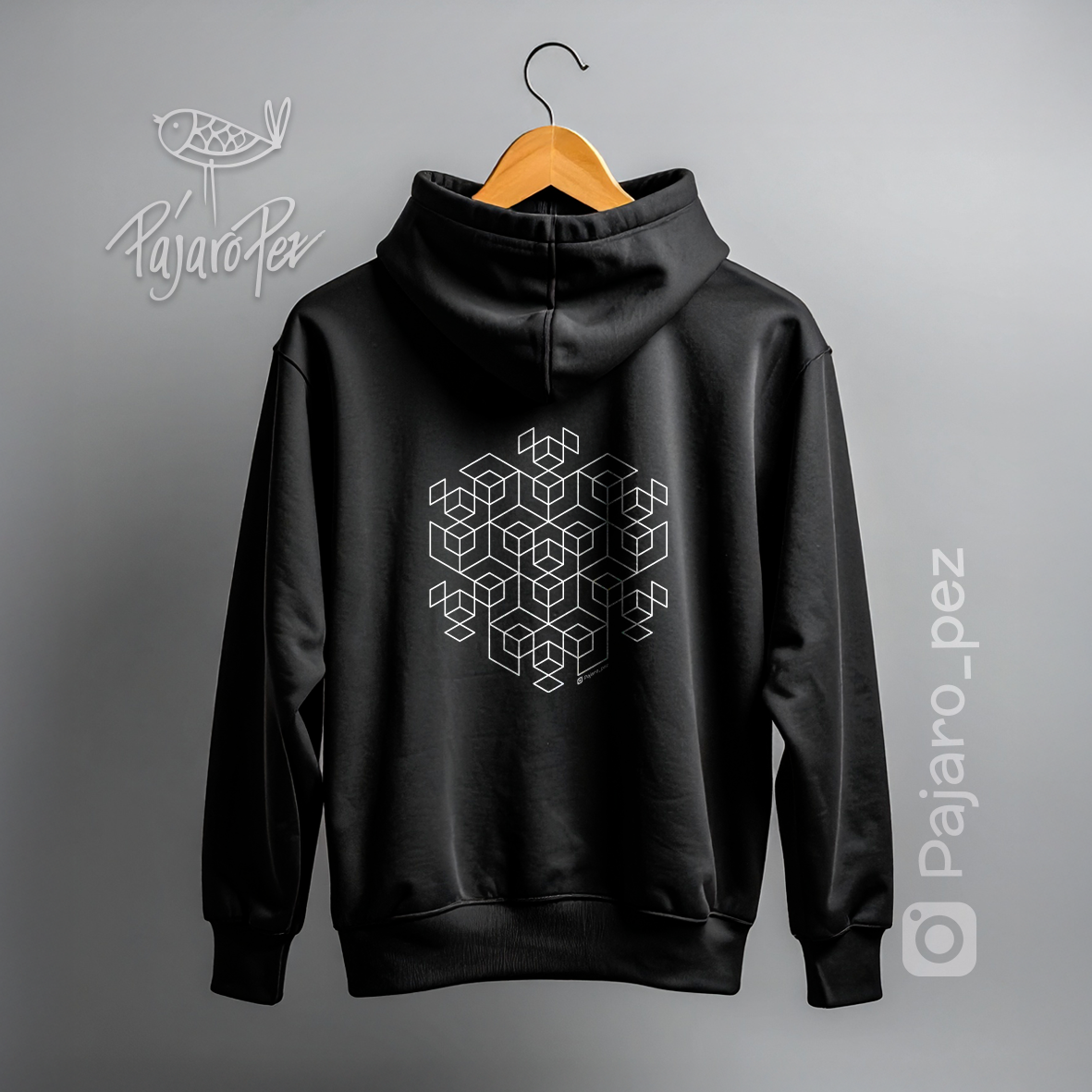 Geometric flower back