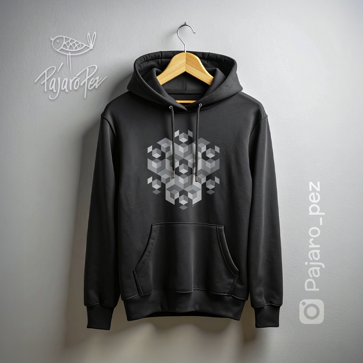 Geometric flower grays front