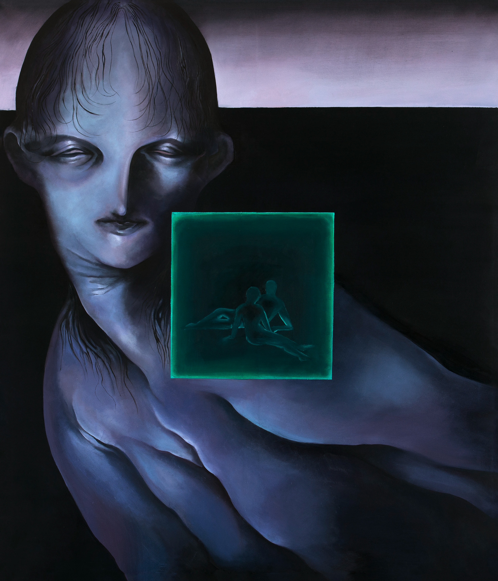 Bez tytułu, olej na płótnie, 150x120 cm, 2022