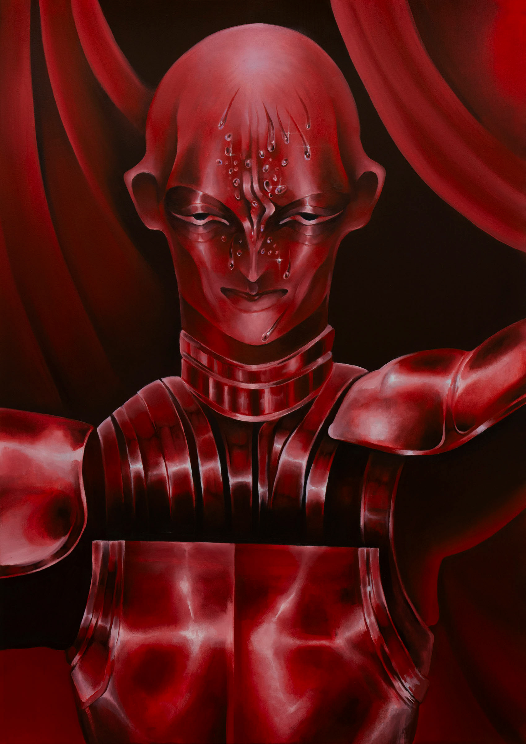 Rycerka w amoku , oil on canvas, 120x85cm, 2024