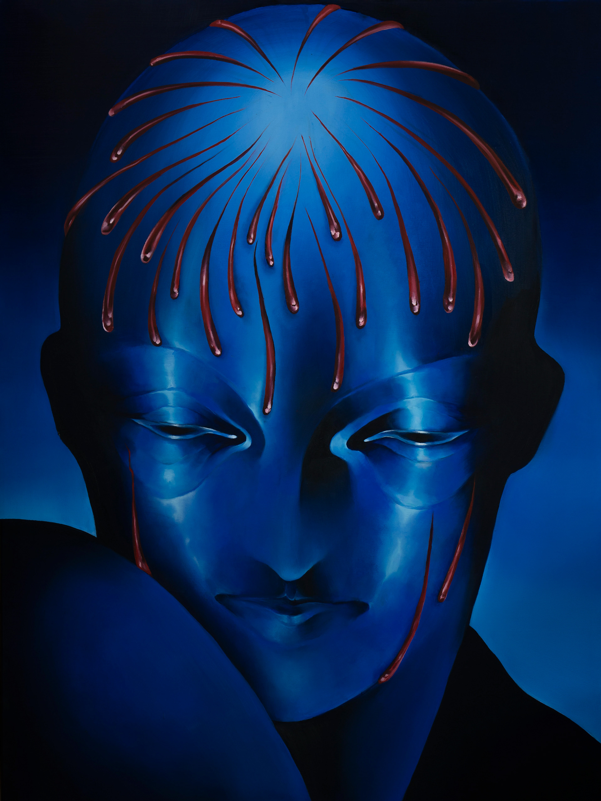 Gorączka III, olej na płótnie, 160x120cm, 2023