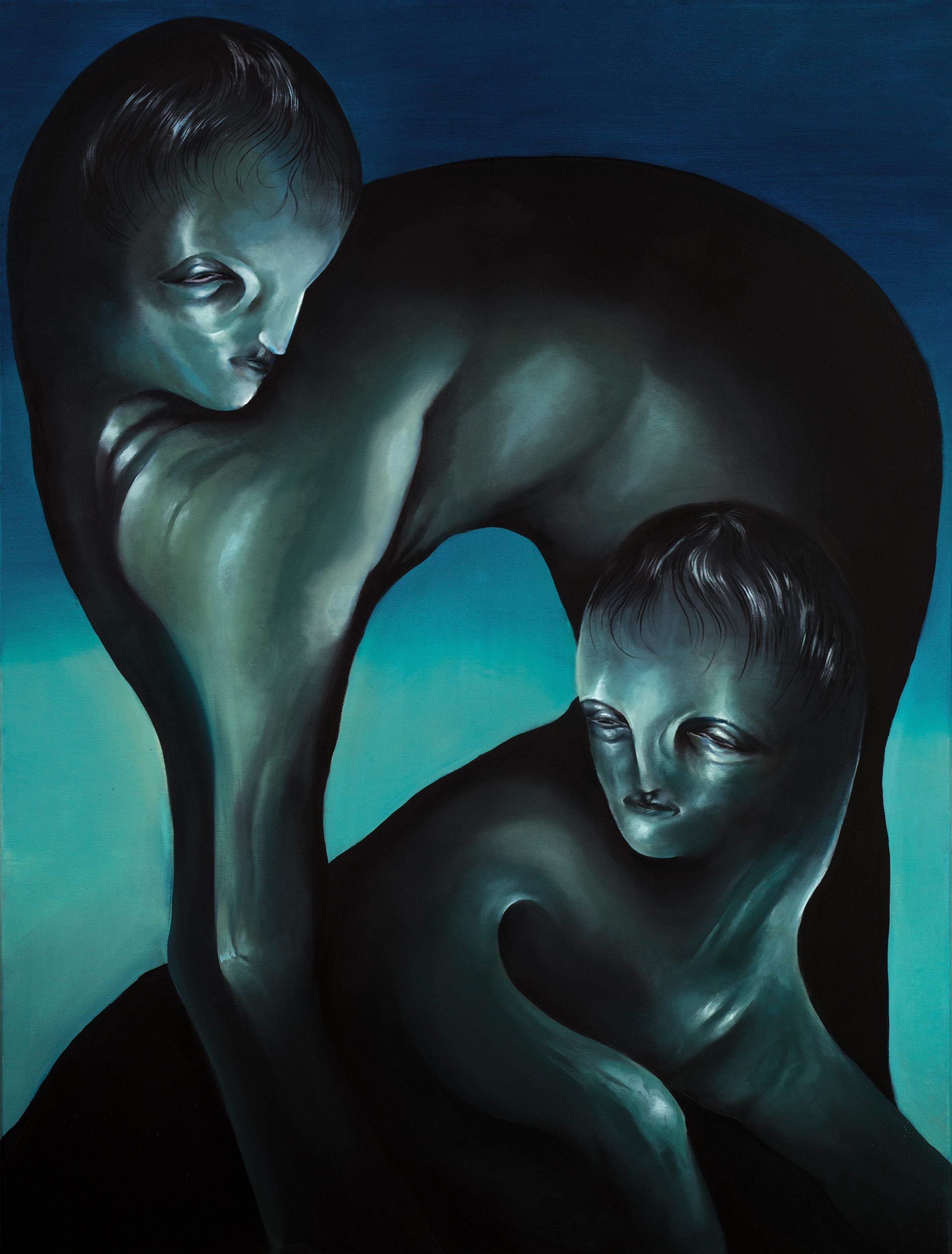 Kozły, olej na płótnie, 160x120cm, 2022