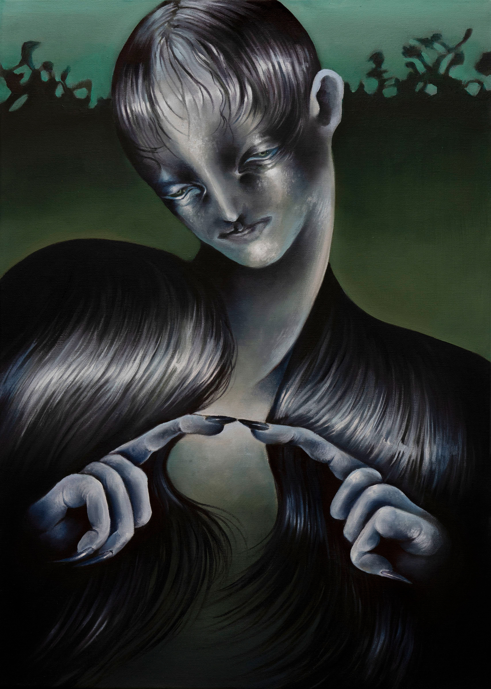 Seducer, oil on canvas, 50x70cm, 2024