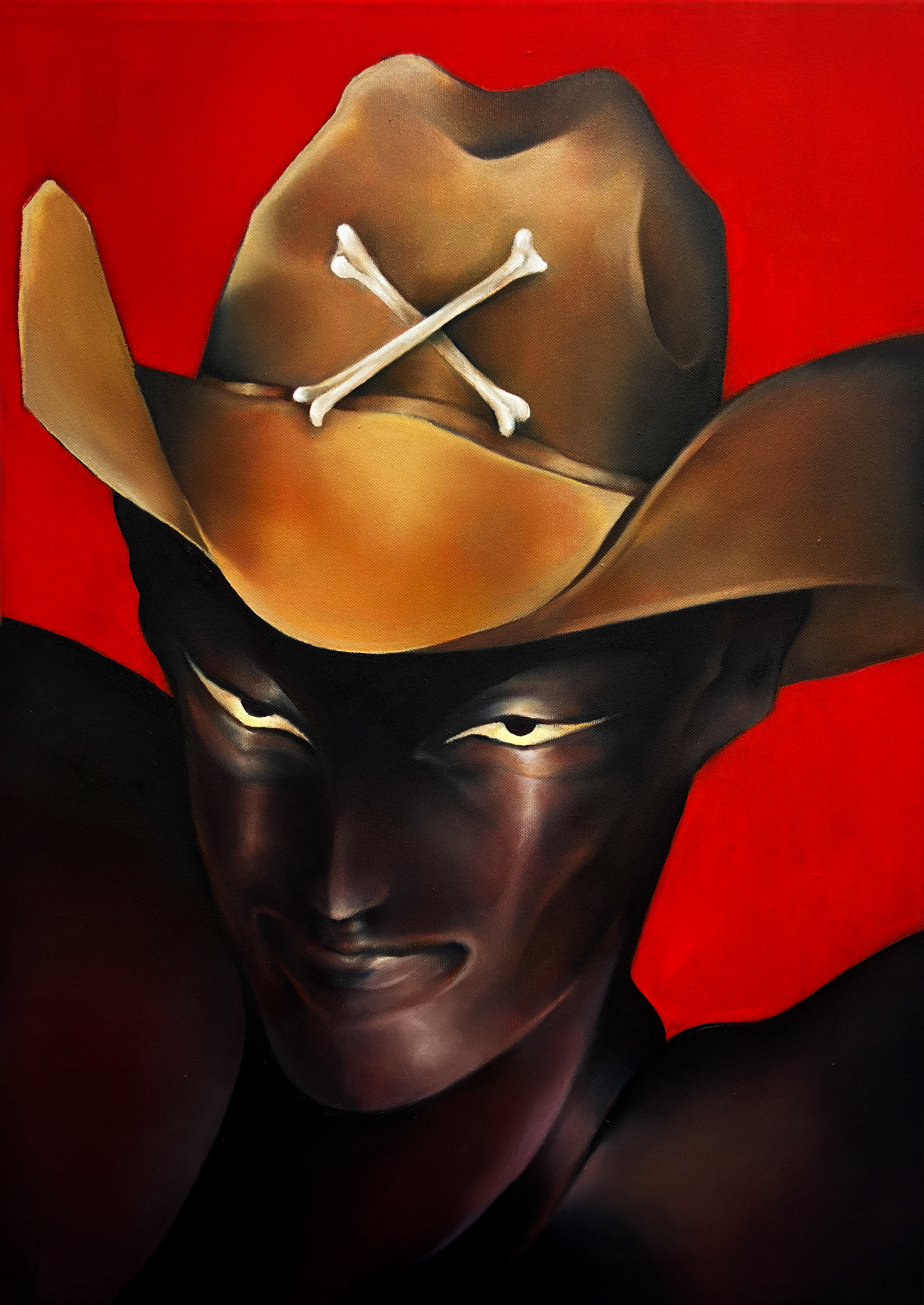 Singing Bones, olej na płótnie, 50x70cm, 2024