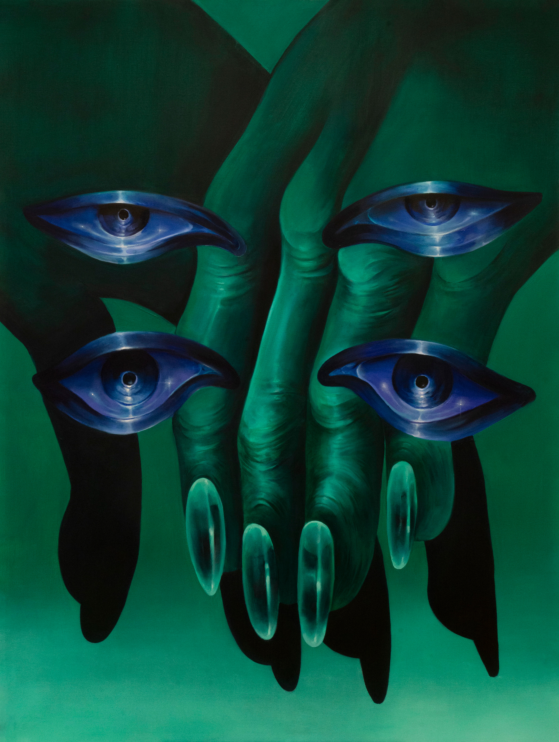 FLIRT!, olej na płótnie, 160x120cm, 2024