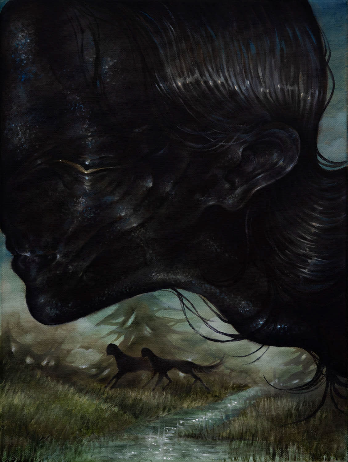 Hunt, oil on canvas, 30x40cm, 2026