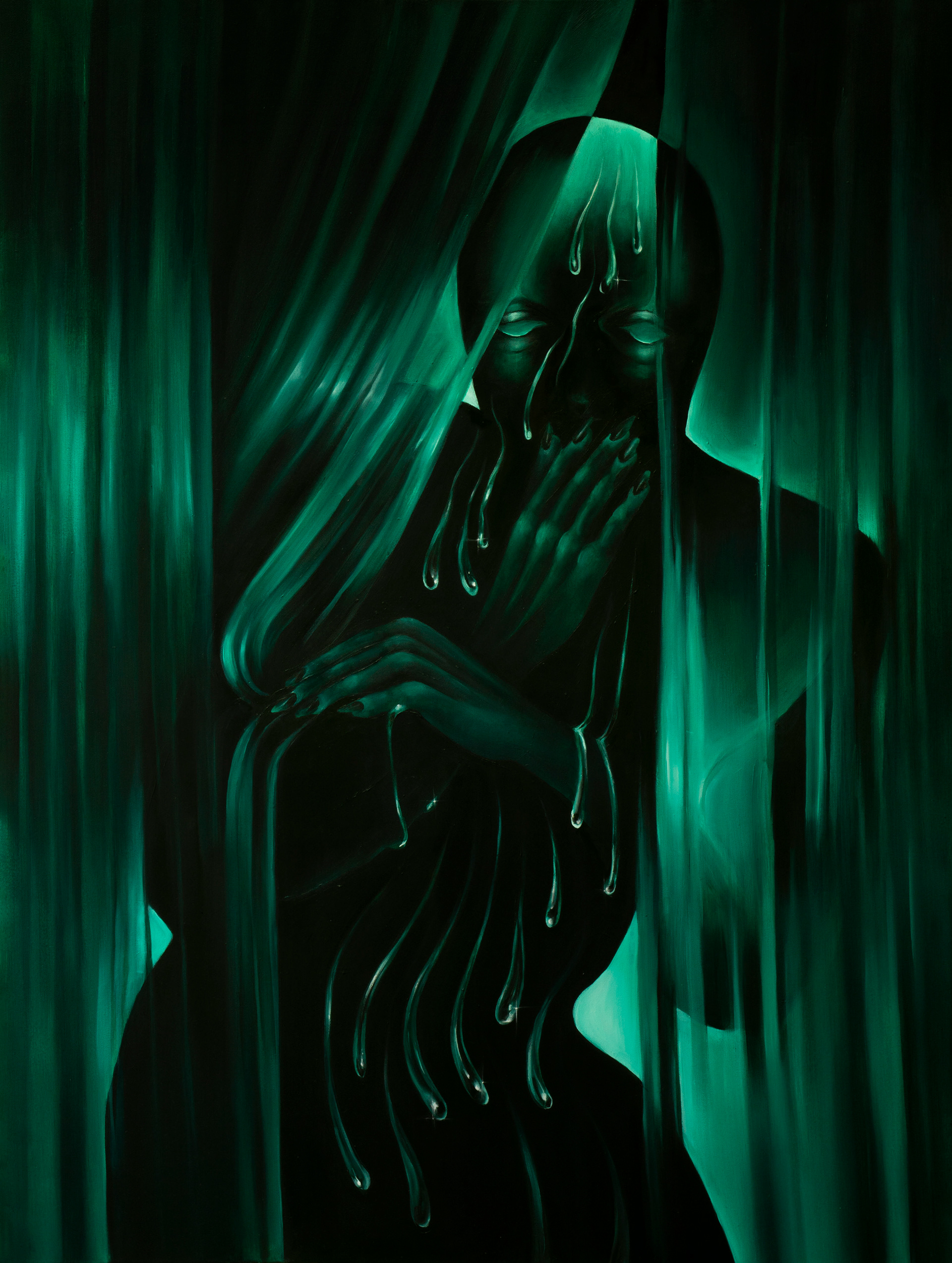 Obserwator II, olej na płótnie, 160x120cm, 2023