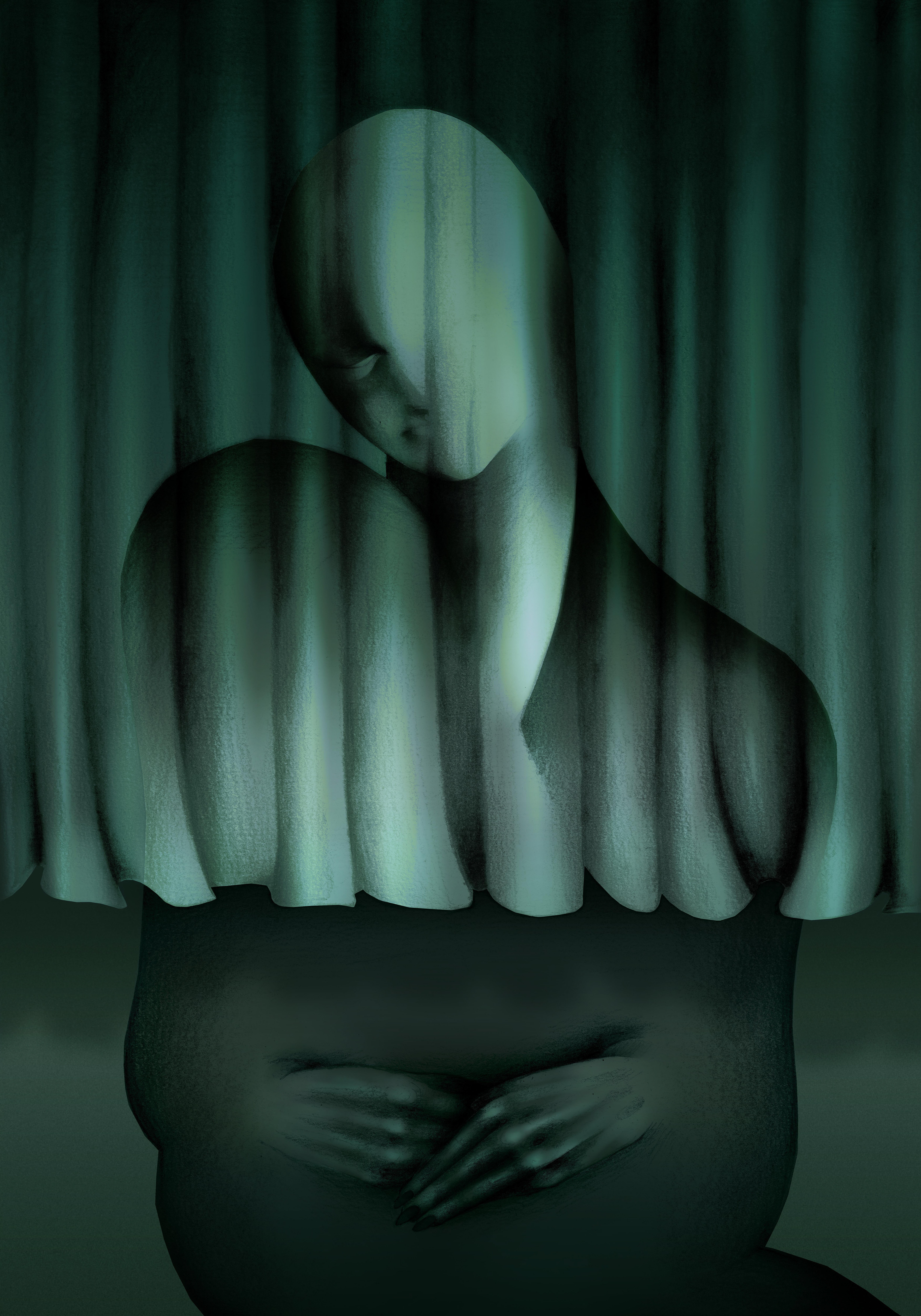 Obserwator, druk cyfrowy, 85x120cm, 2023