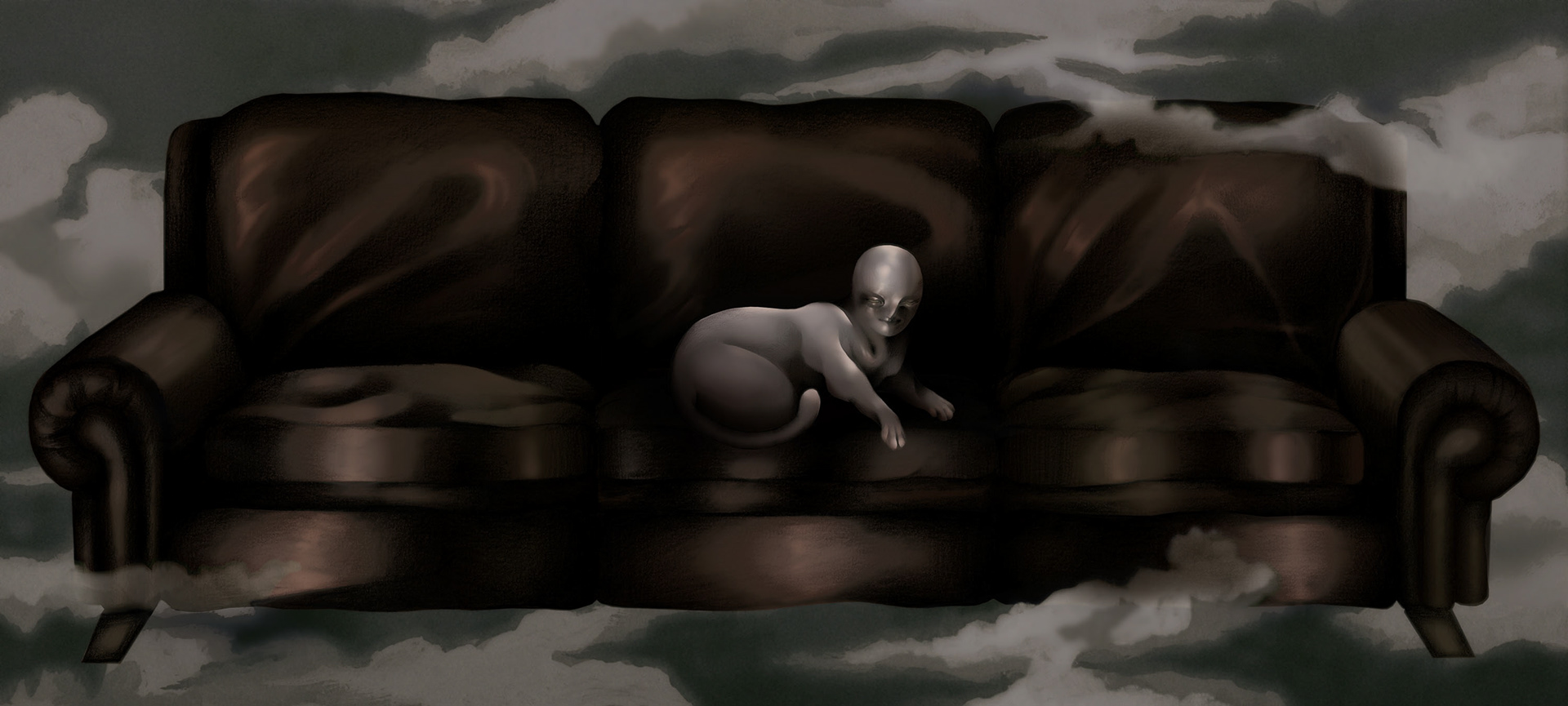 Dobranoc słodka księżniczko / Goodnight sweet princess, druk cyfrowy, 170x76cm, 2023