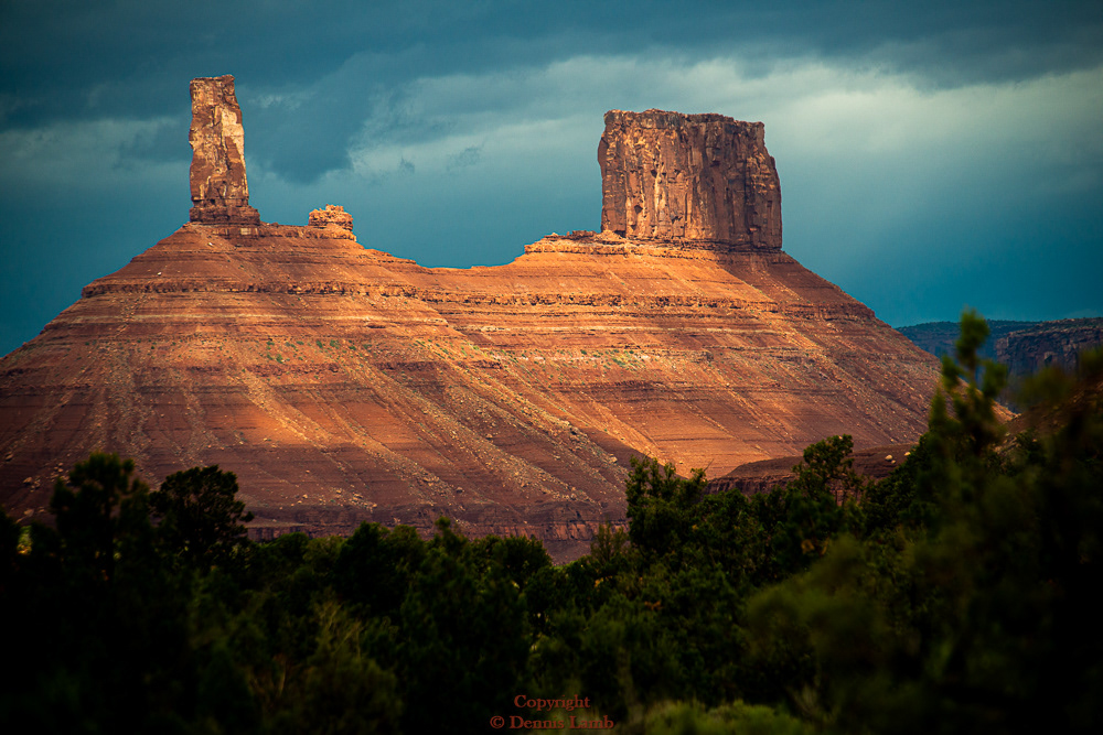 Castleton Tower Light Show