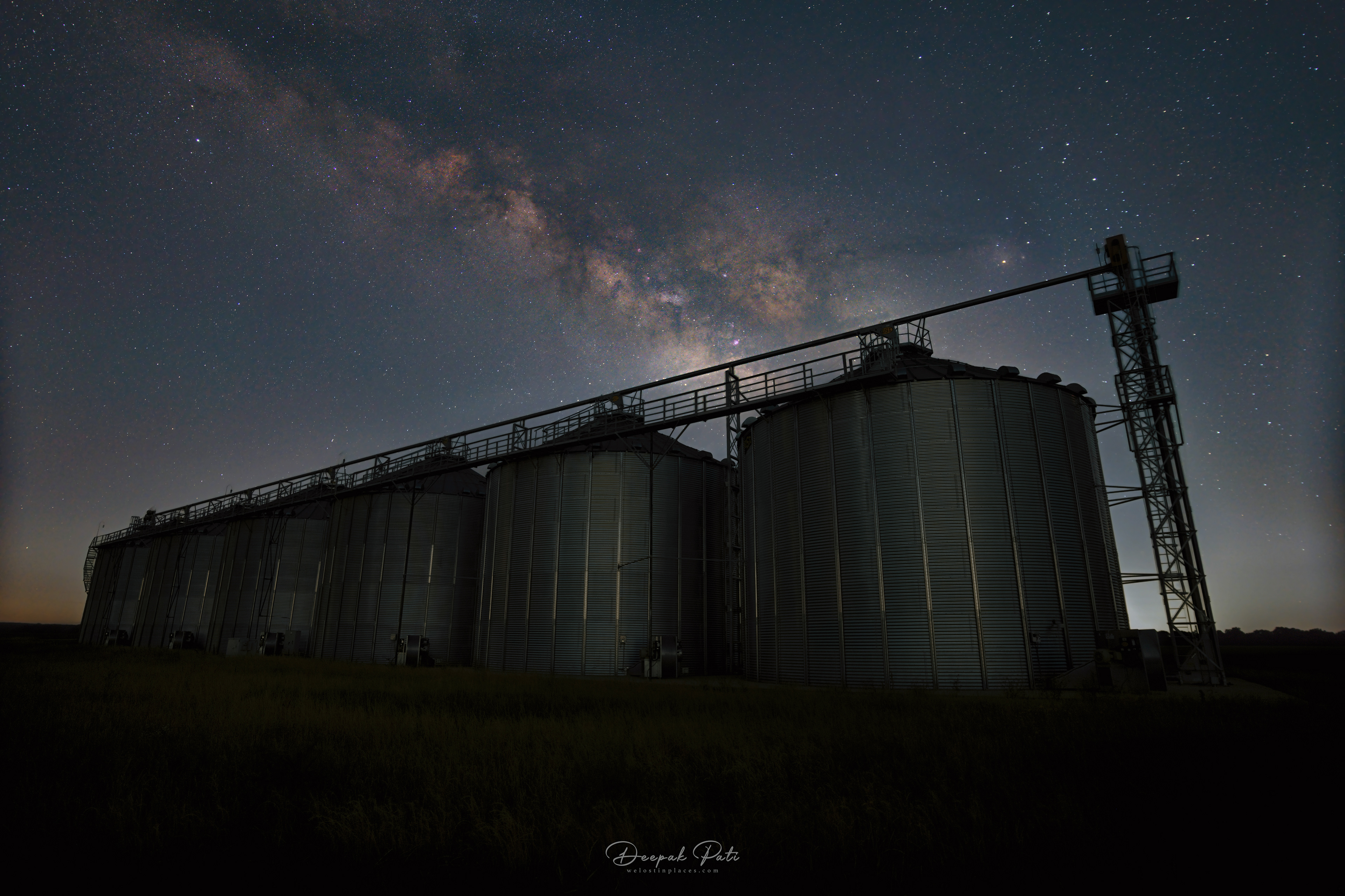 Milky Way over Grain Silo