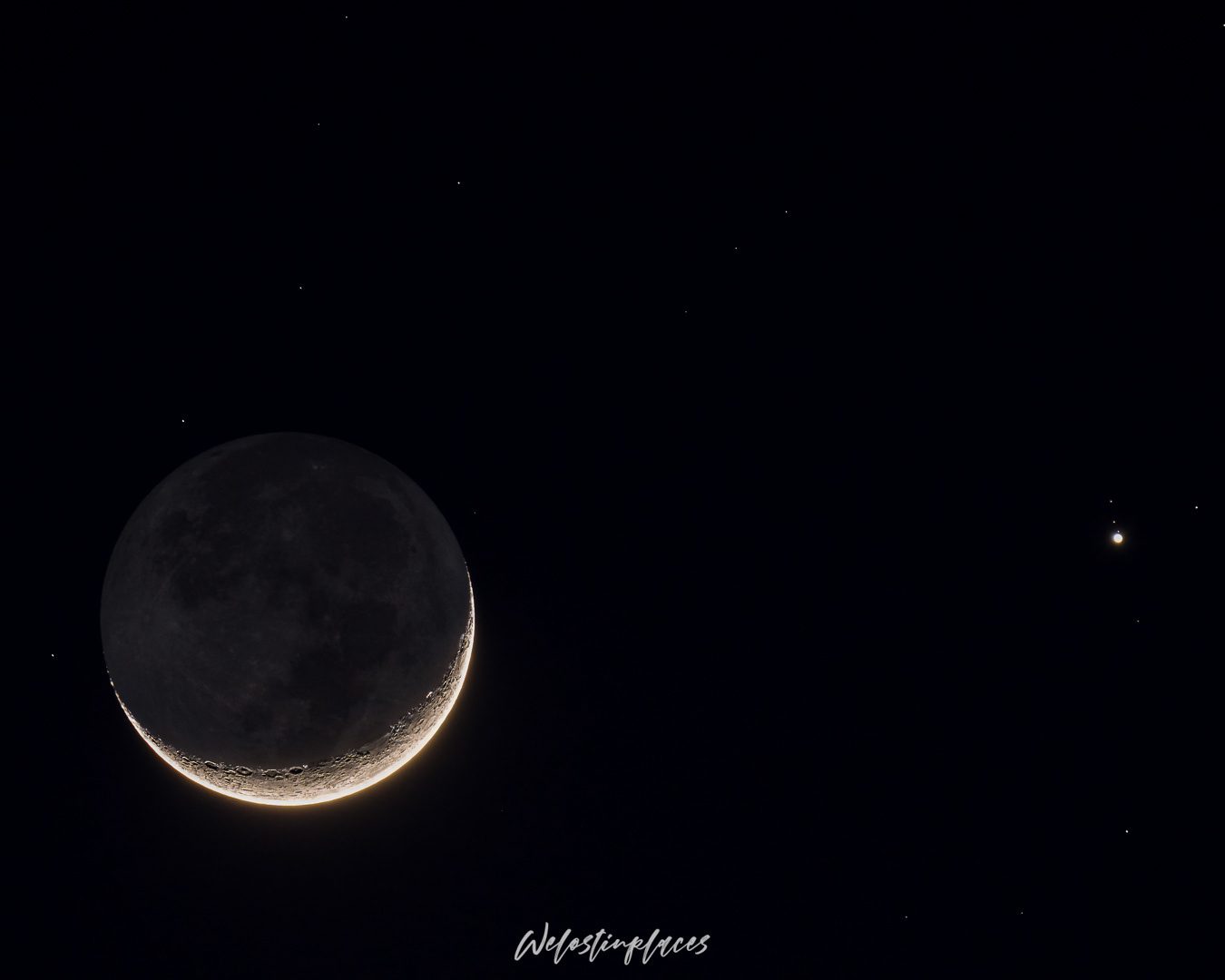 Jupiter and Moon Conjunction - 2023